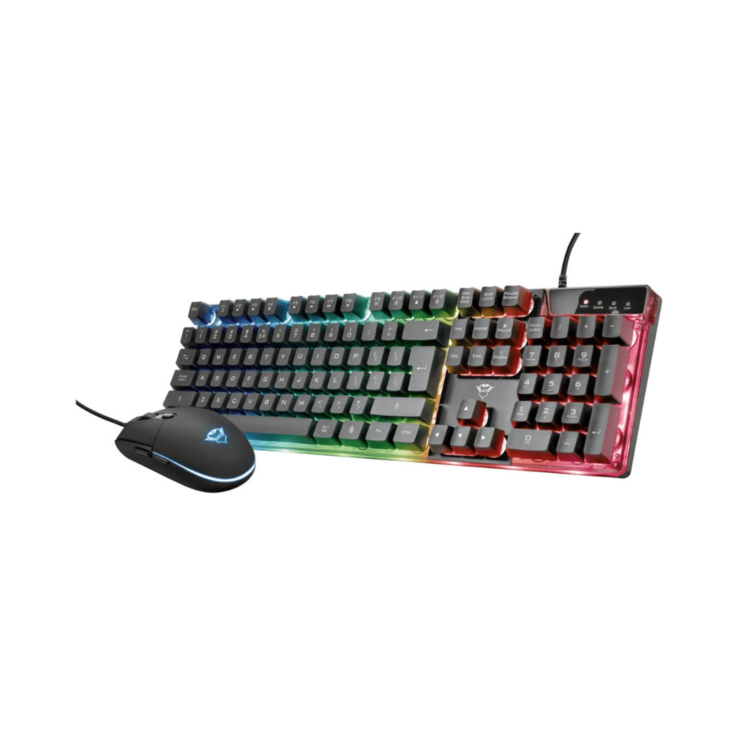 1 Trust International Trust GXT838 Azor Wired RGB Gaming Mouse and Keyboard Combo - Black, 1 of 10