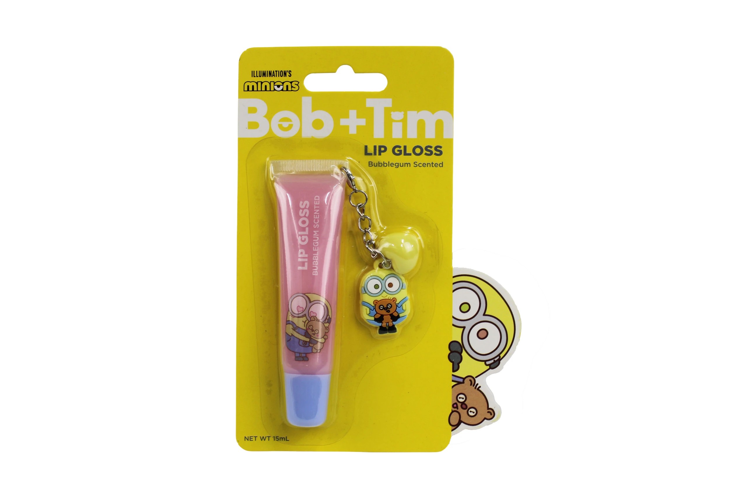 1 Illumination Minions Keychain Lip Gloss 15ml - Bubblegum Scented, 1 of 4