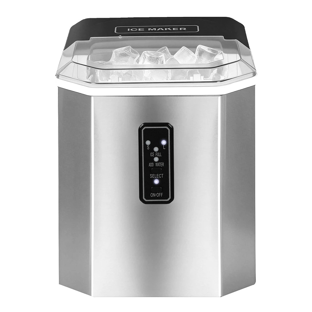 2 Spector 12kg Ice Maker Ice Cube Machine with LED Display in Black, 2 of 6