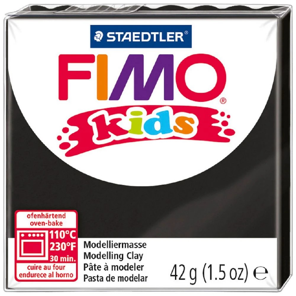 1 Staedtler FIMO Modelling Clay 42g Black, 1 of 2