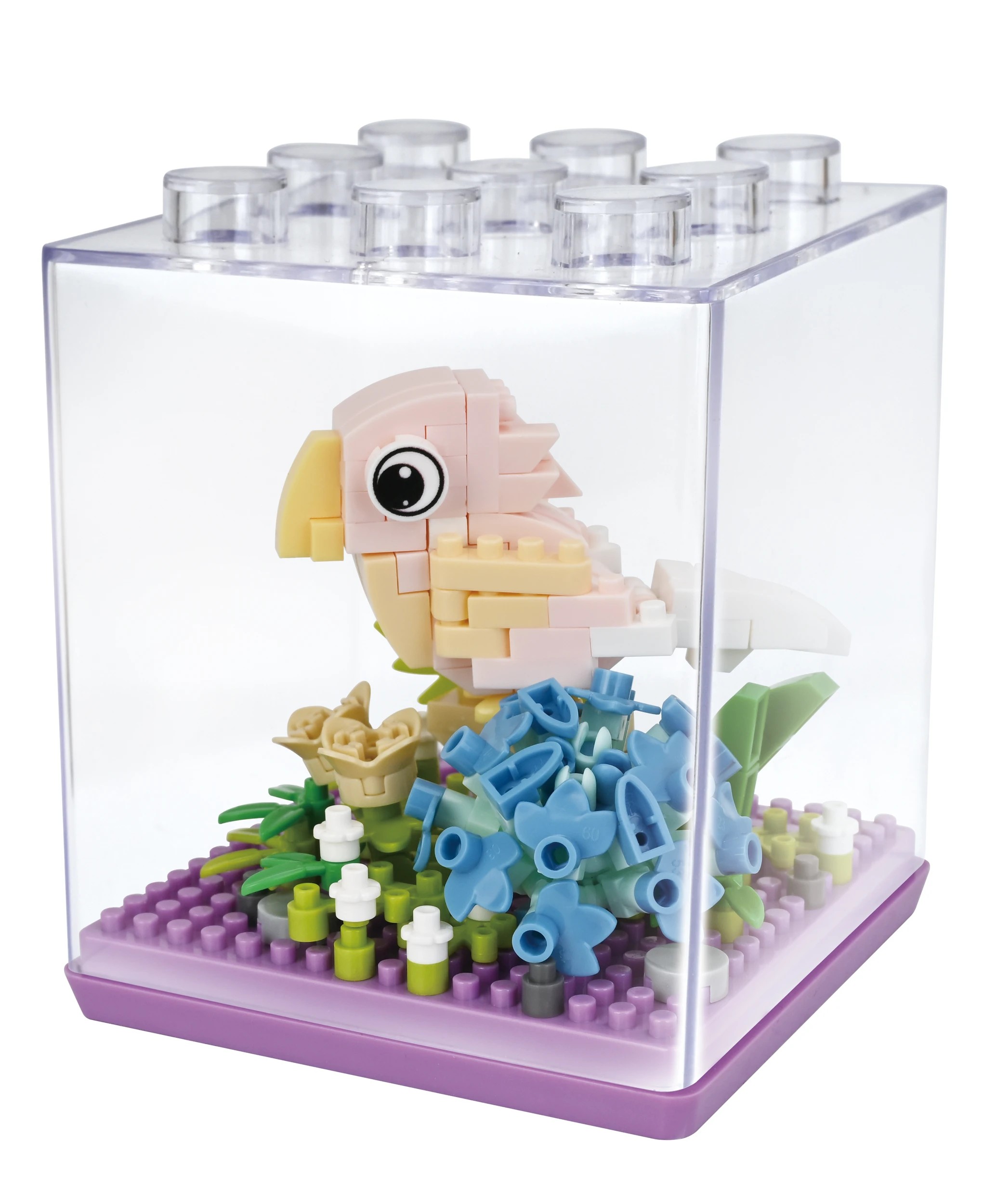 2 Mini Blocks Animal Series: Parrot in Case - Assorted, 2 of 6