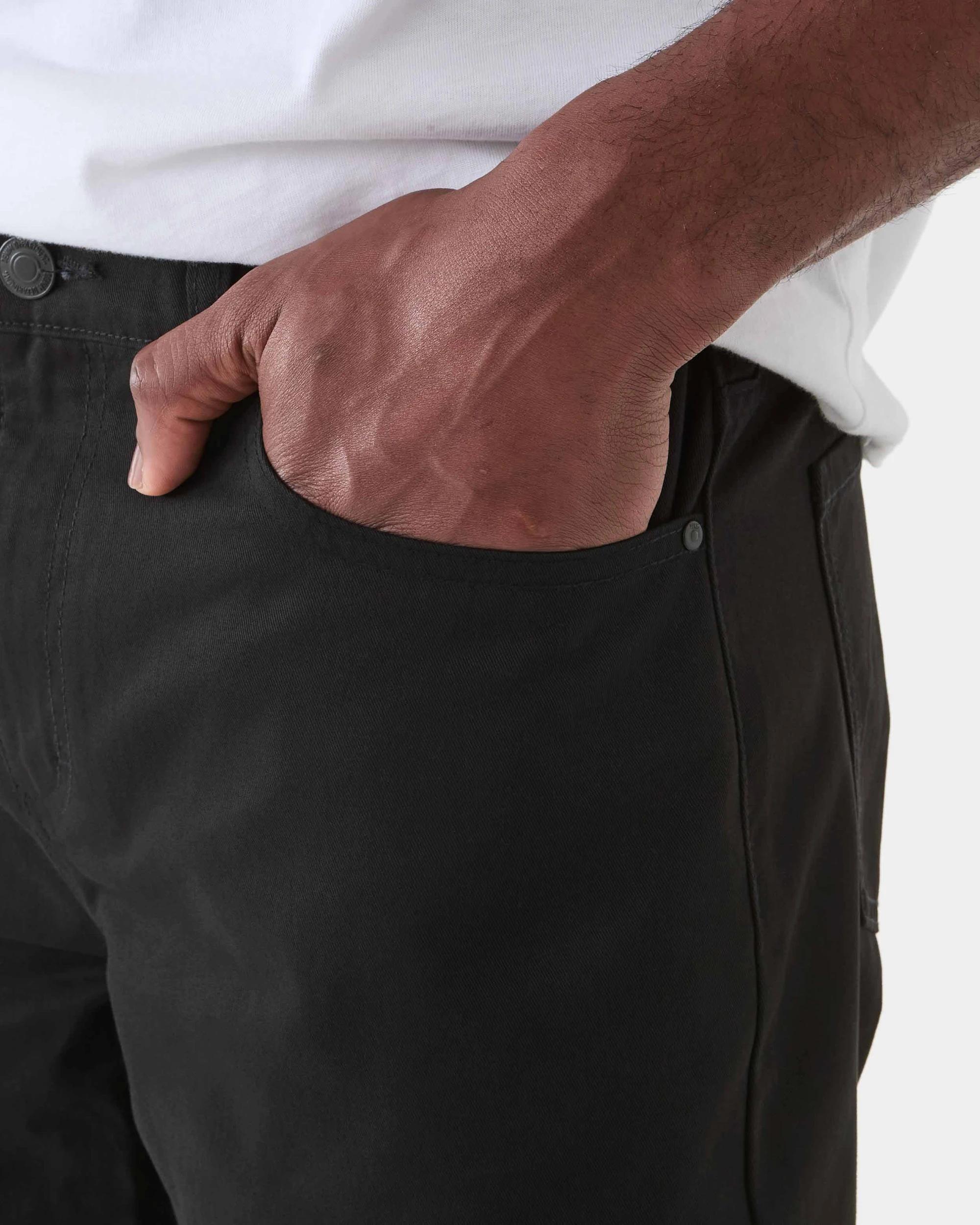 4 Regular Denim Shorts Black, 4 of 6