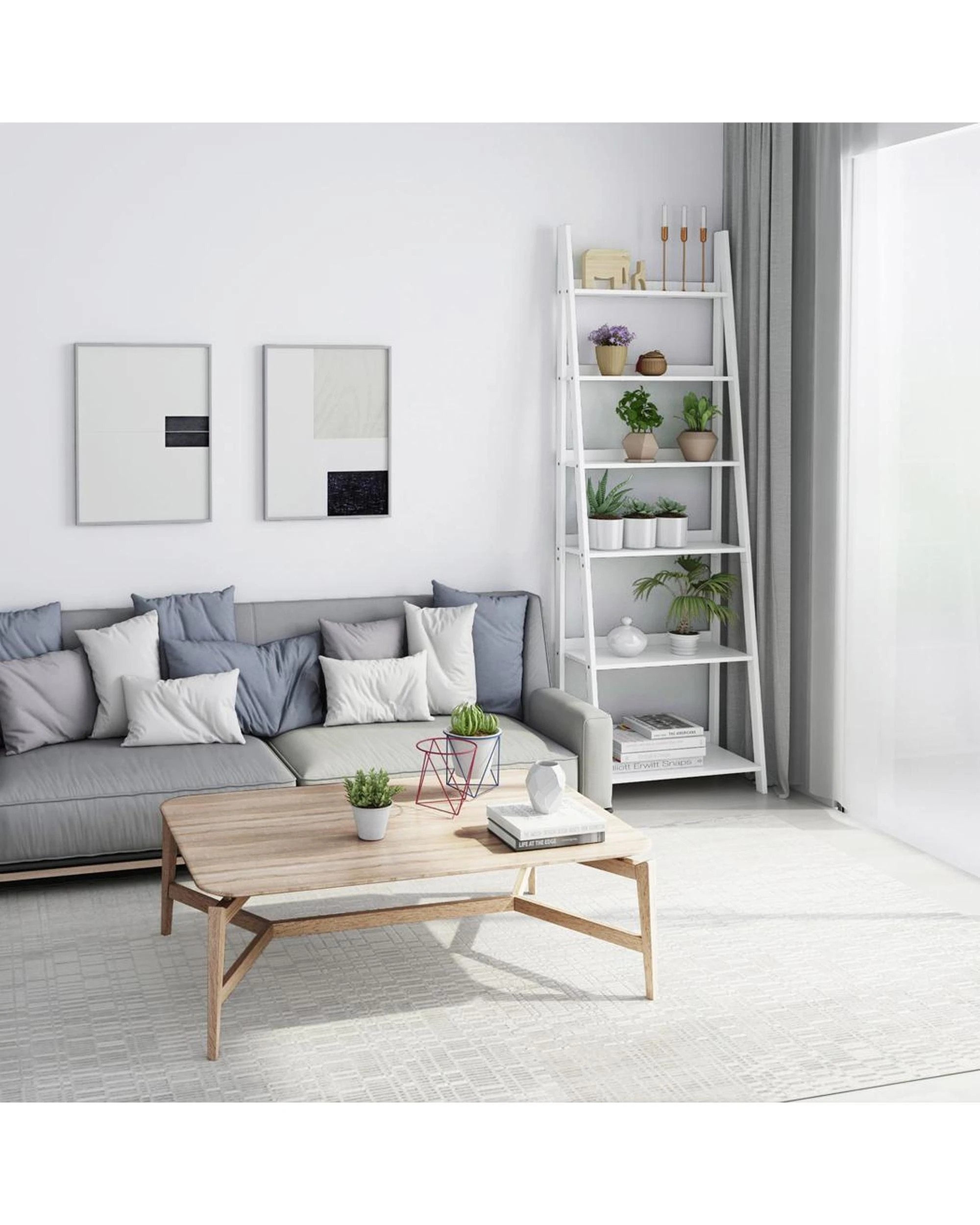 5 Chole 6 Tier Display Shelf Rack White, 5 of 6