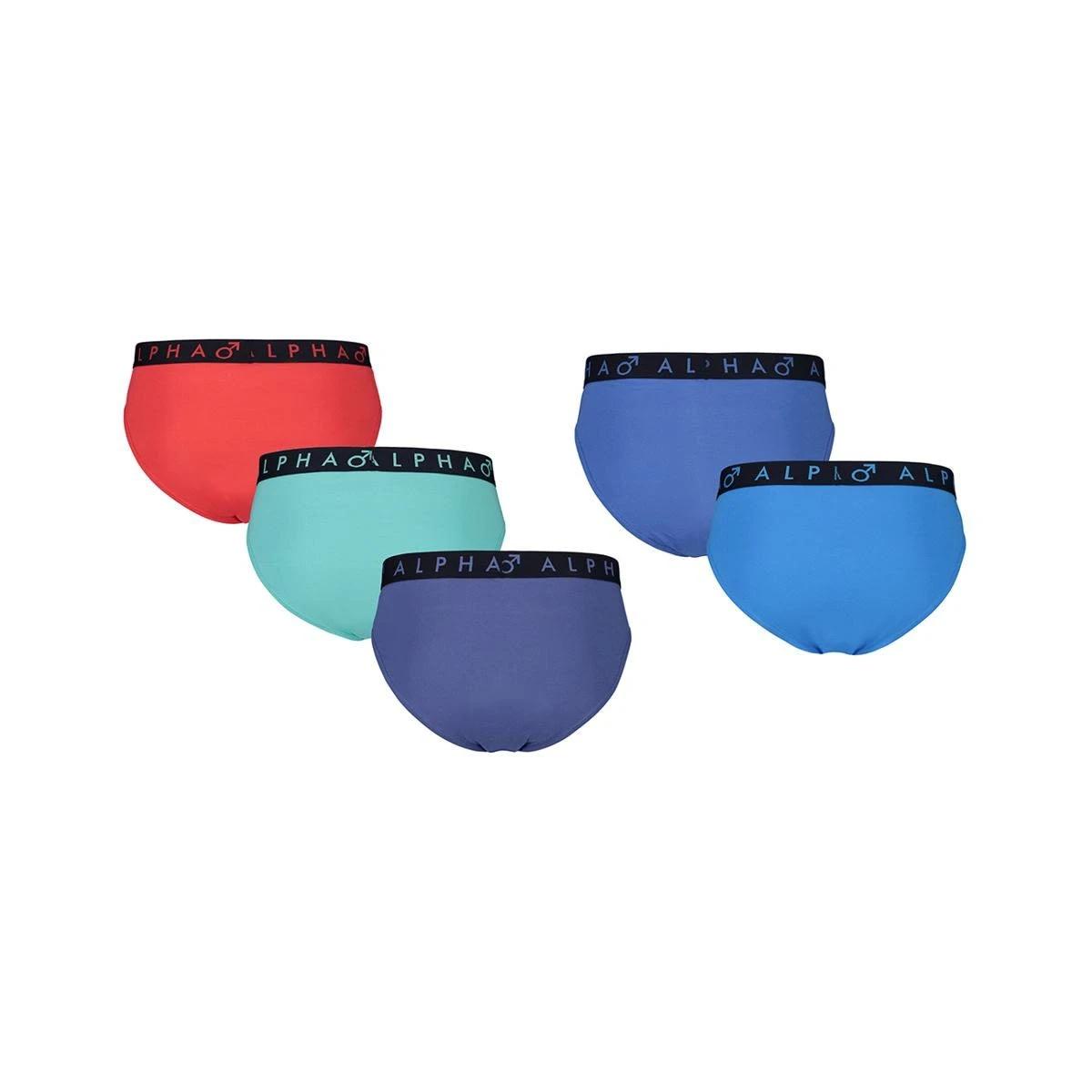 2 5 Pack Attached Elastic Hipster Briefs PRIMARY MULTI, 2 of 10