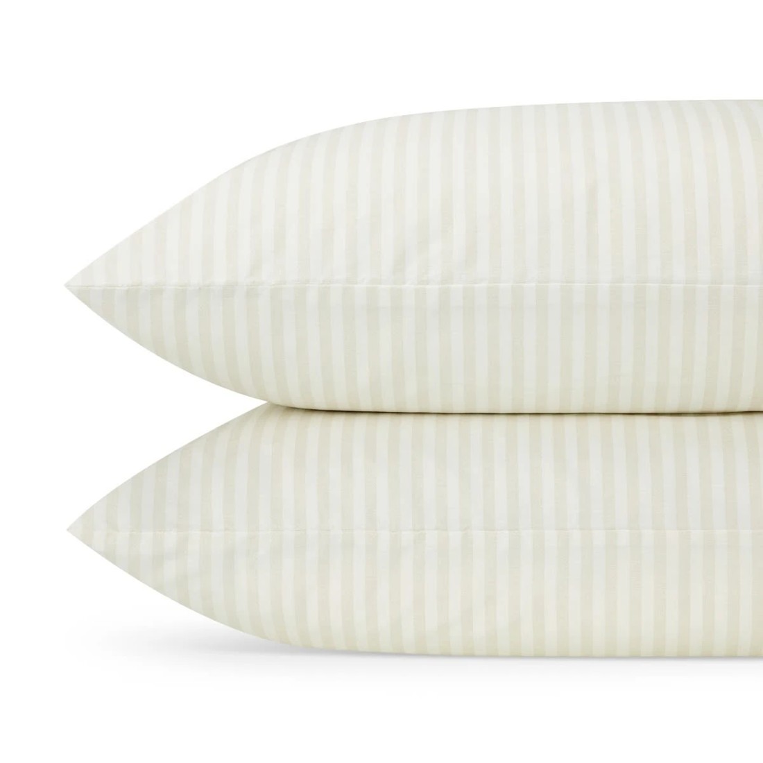 2 250 Thread Count Stripe Cotton Sheet Set - Double Bed, Natural, 2 of 7