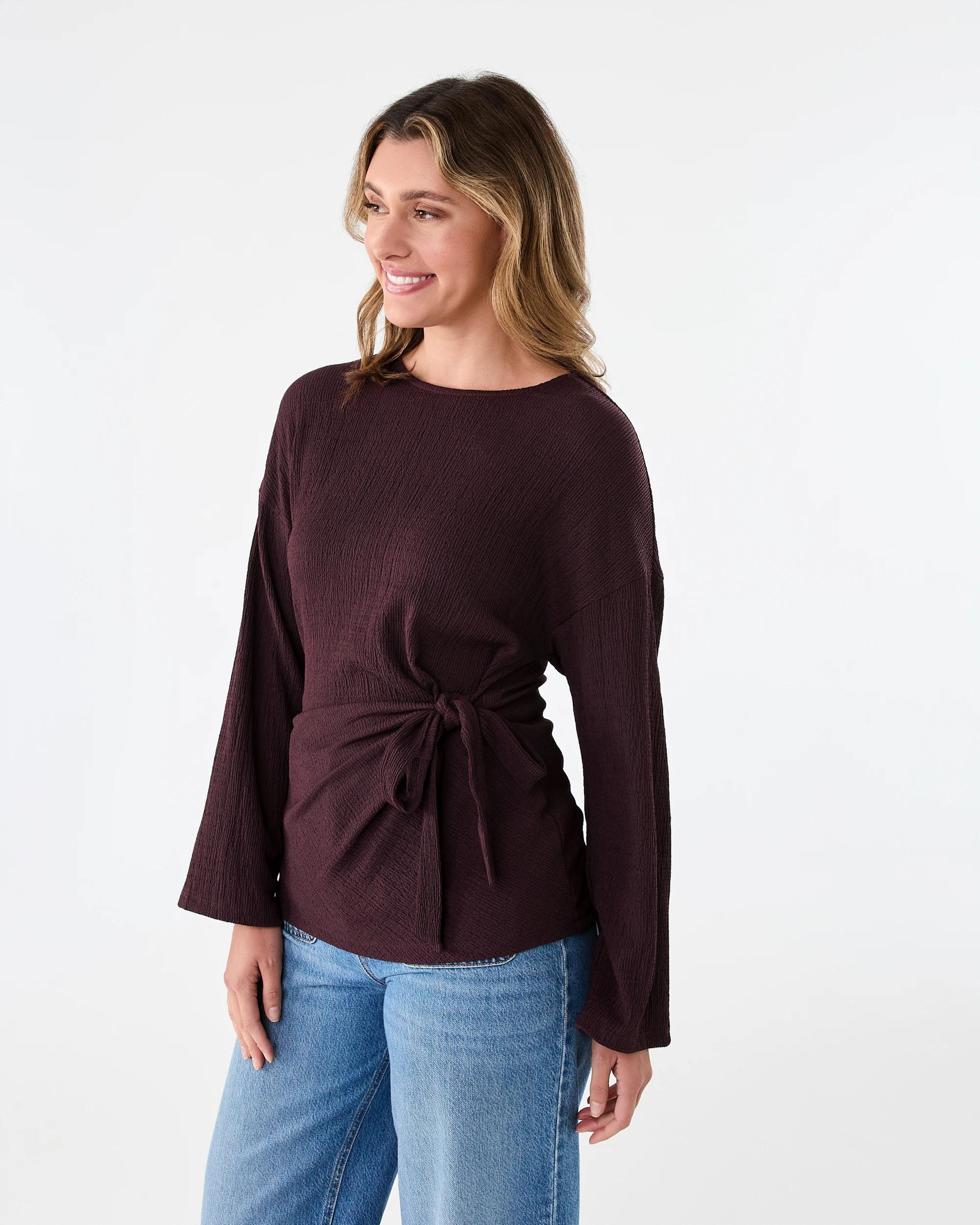 2 Long Sleeve Tie Side Top Fudge, 2 of 7