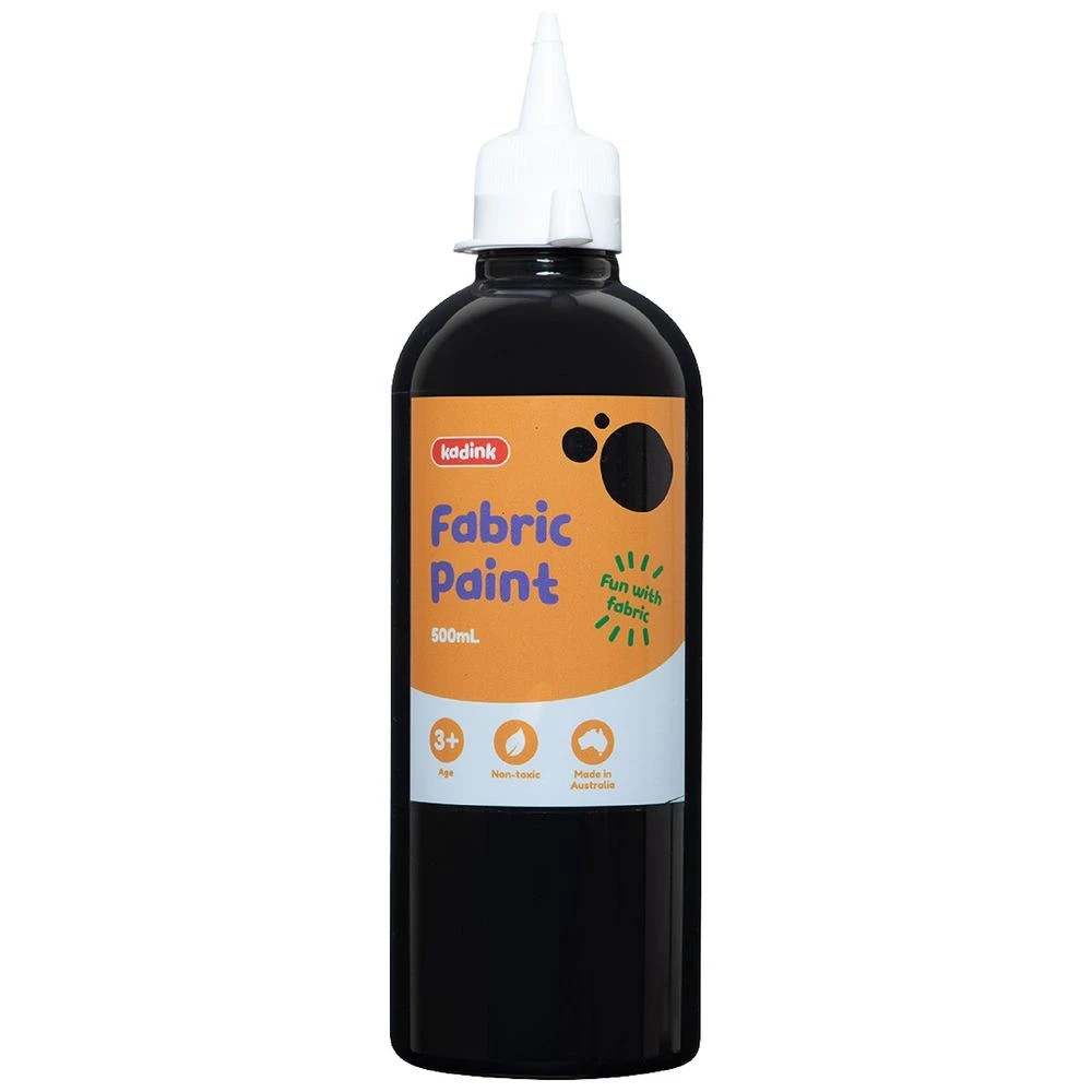 1 Kadink Fabric Paint 500mL Black, 1 of 3