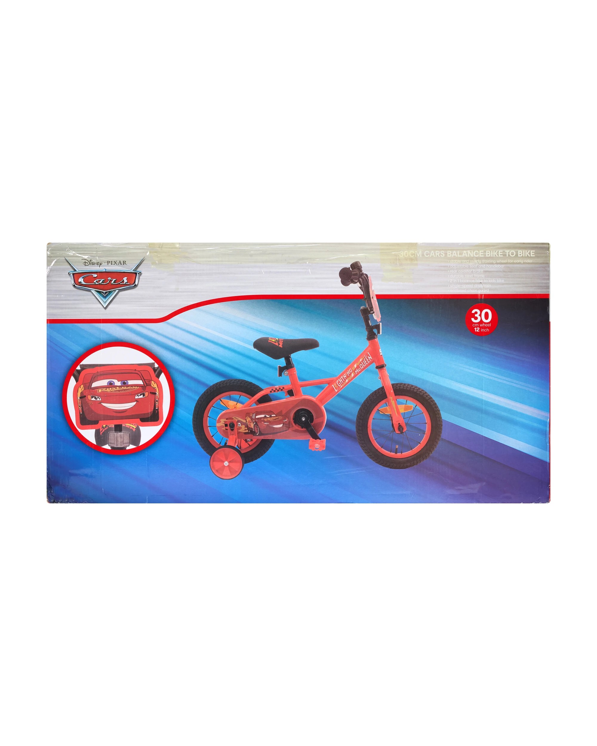 9 Disney Pixar Cars 30cm Balance Bike to Bike, 9 of 9