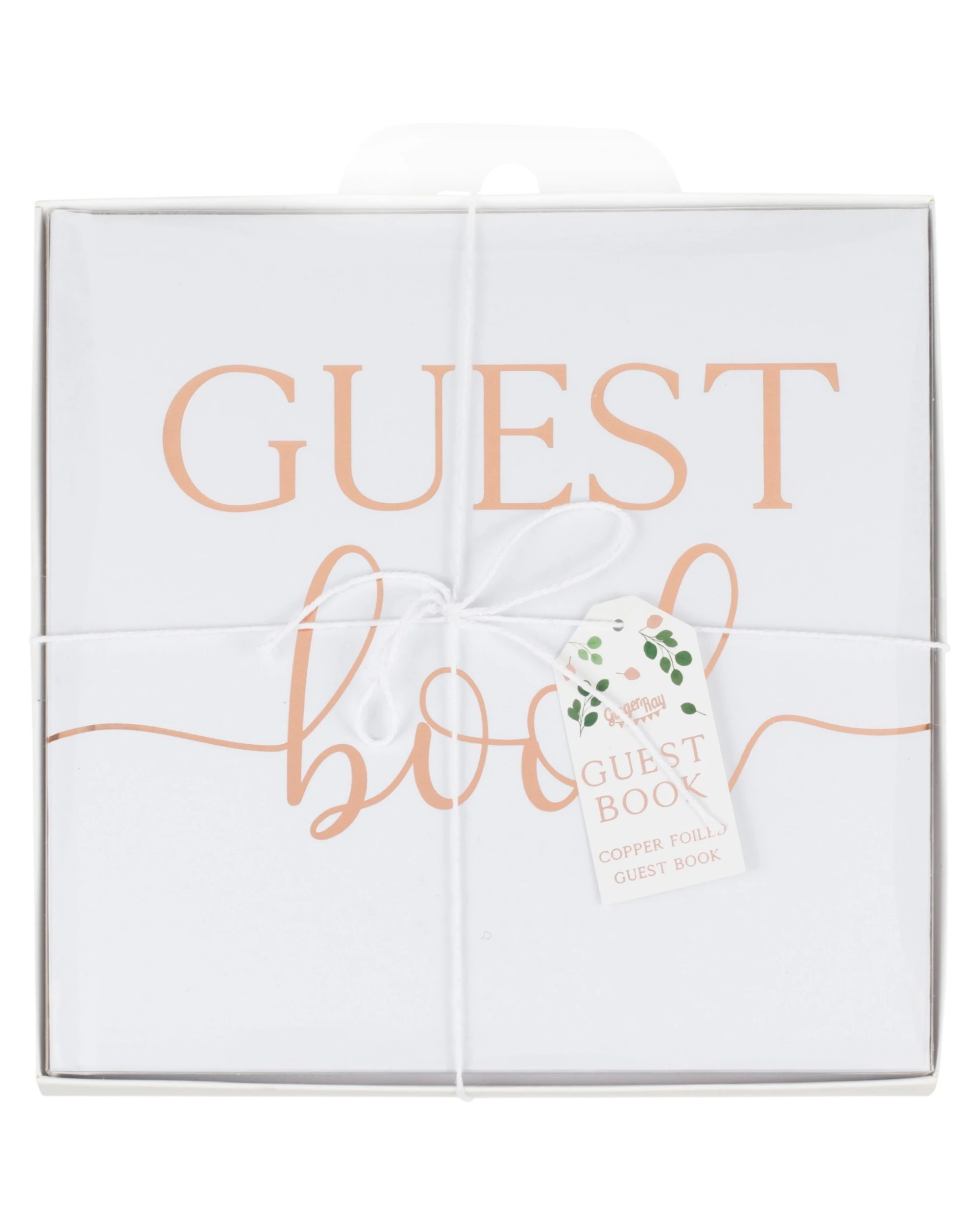 4 Ginger Ray Rose Gold Foil Wedding Guest Book - Gold, 4 of 4