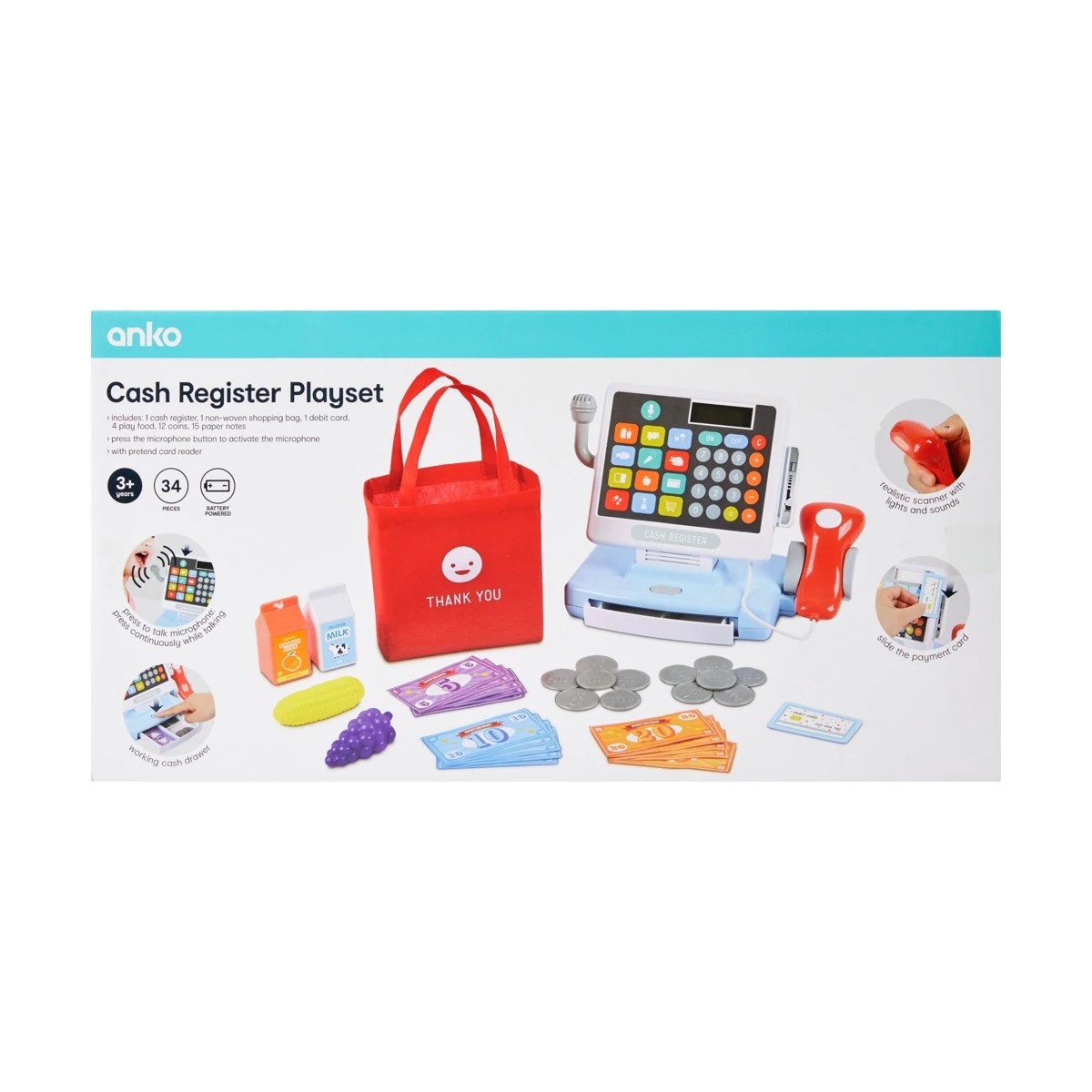 5 34 Piece Cash Register Playset, 5 of 5
