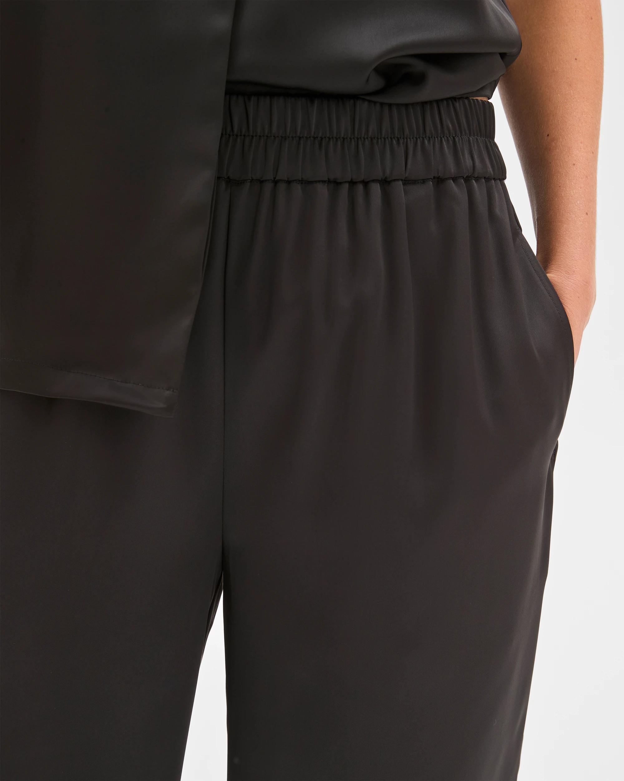 5 Preview Satin Pants BLACK, 5 of 6