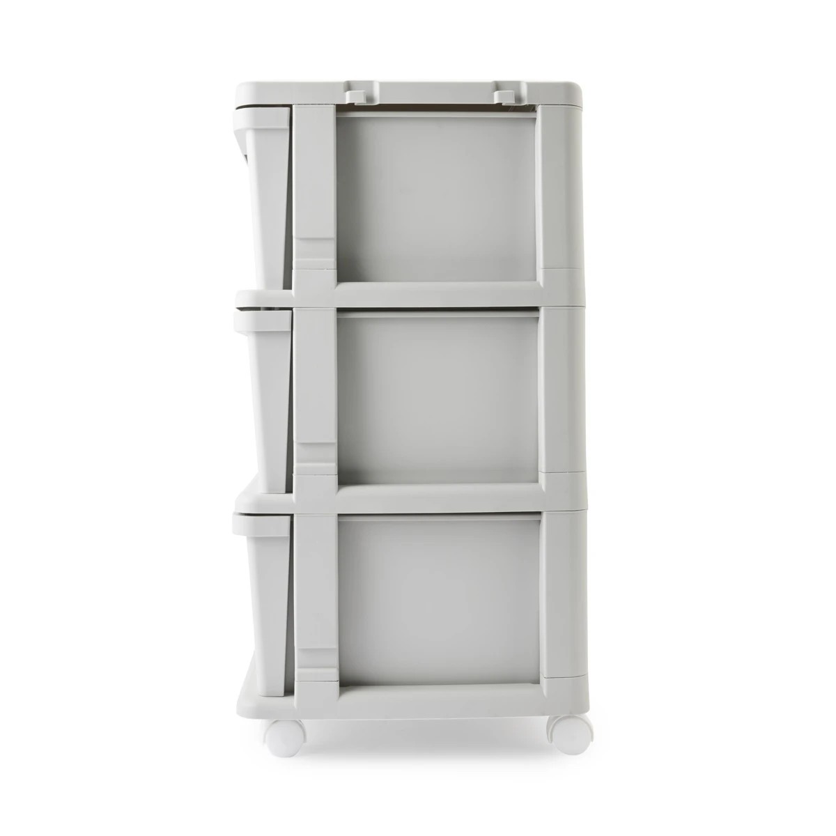 4 Linen Weave 3 Drawer Unit - Grey, 4 of 8