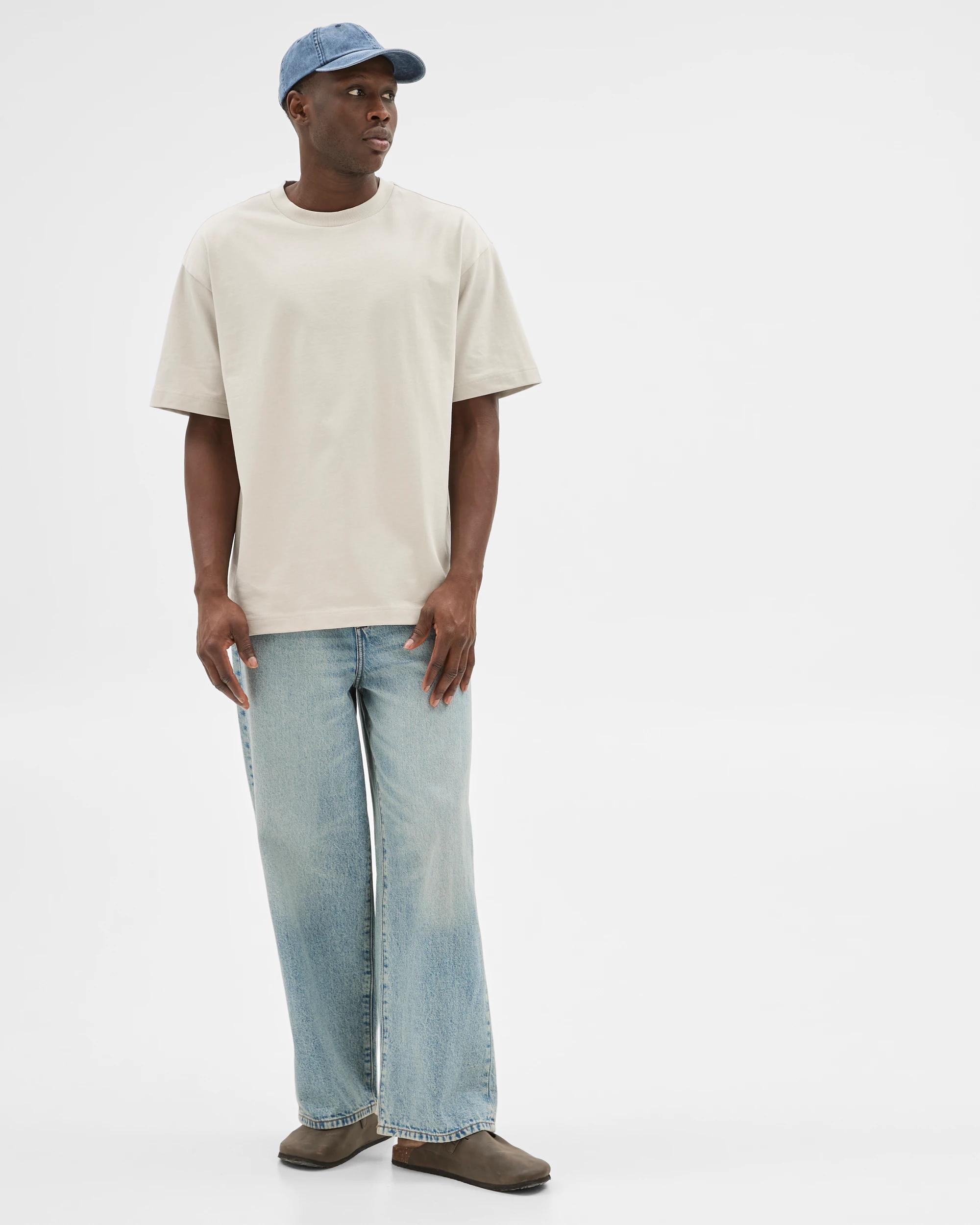 2 Commons Australian Cotton Oversized Heavy Core T-Shirt QUIET GREY, 2 of 6