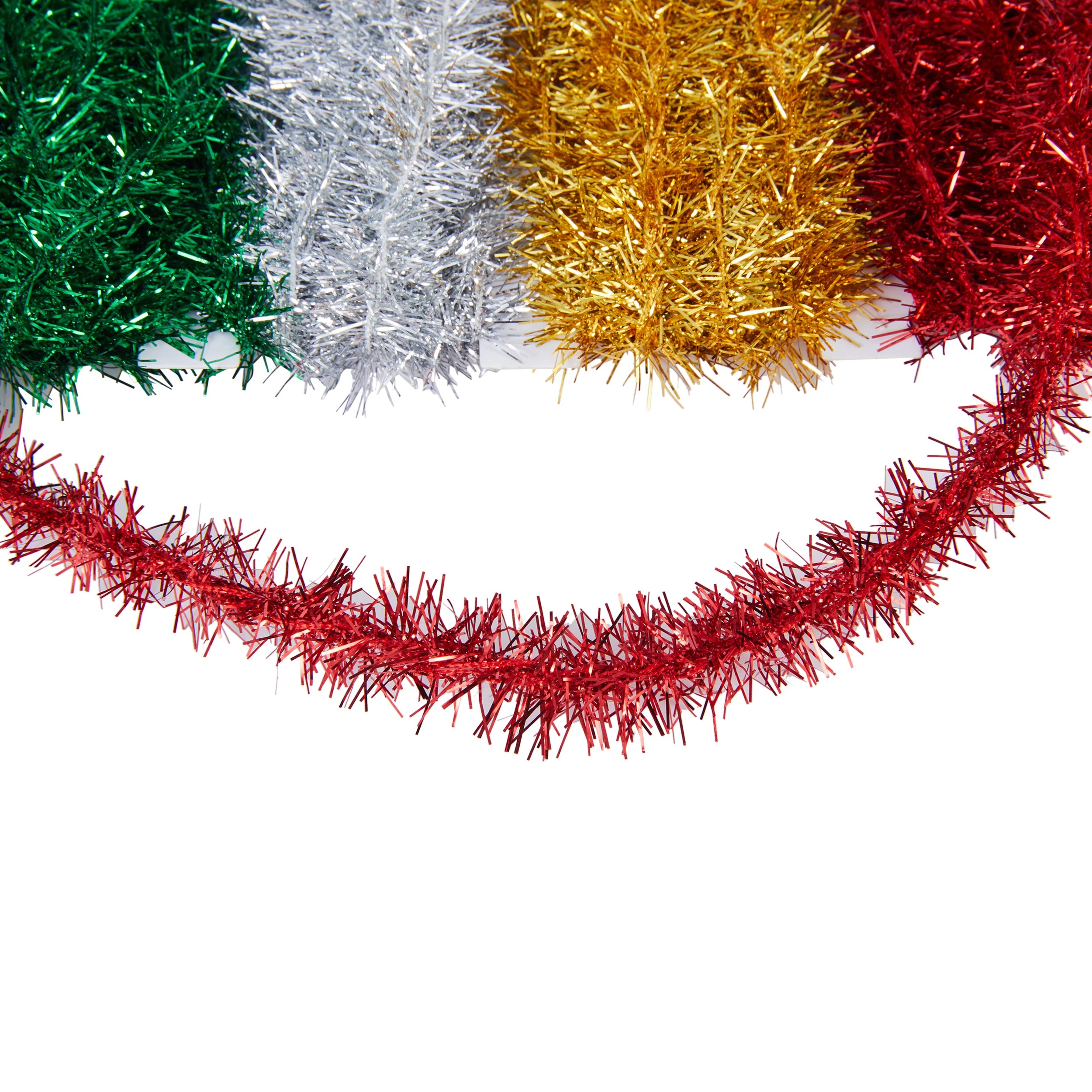 2 Christmas Craft Mini Tinsel 4 Pack, 2 of 3