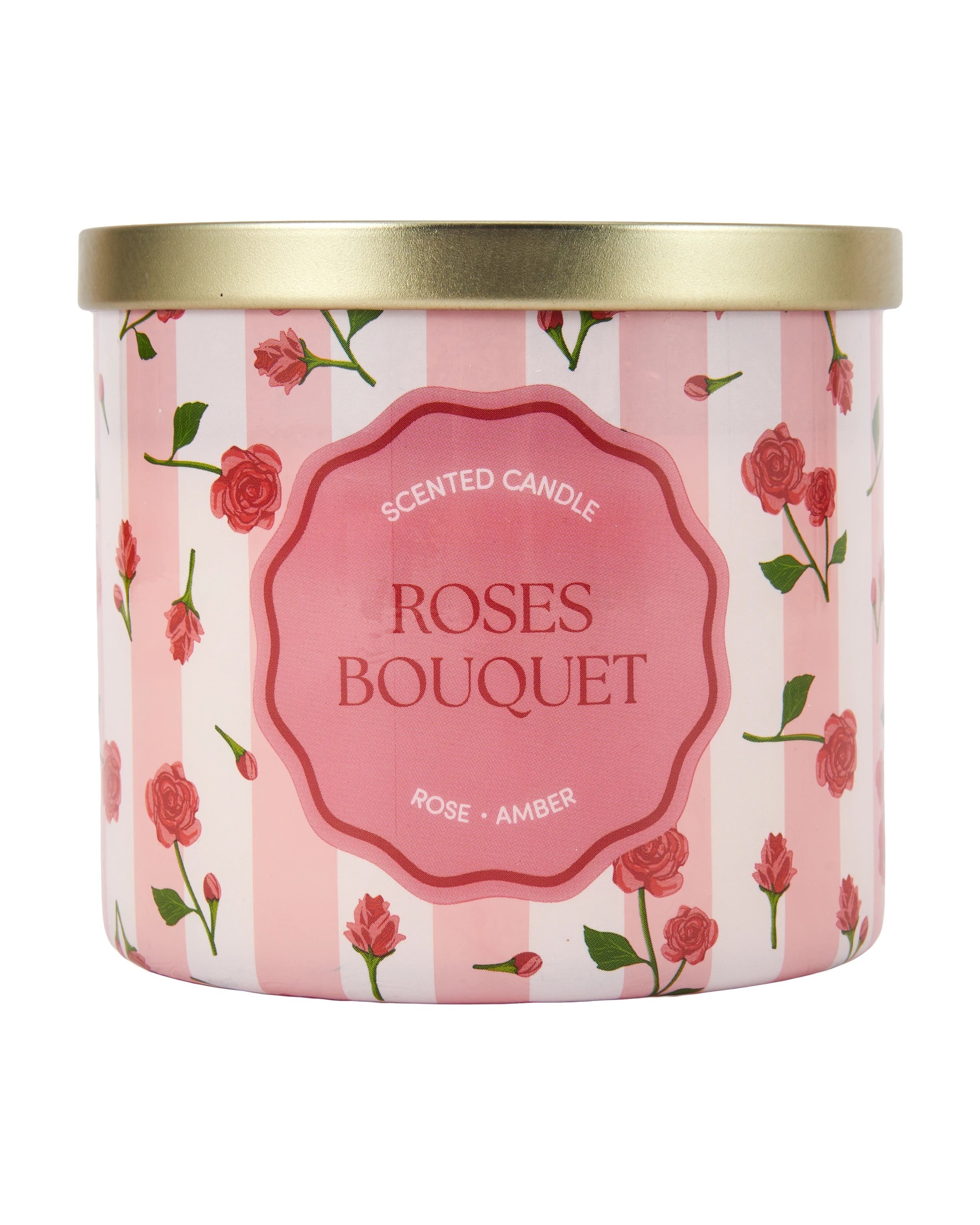1 Graphic Rose Bouquet Fragrant Candle, 1 of 5