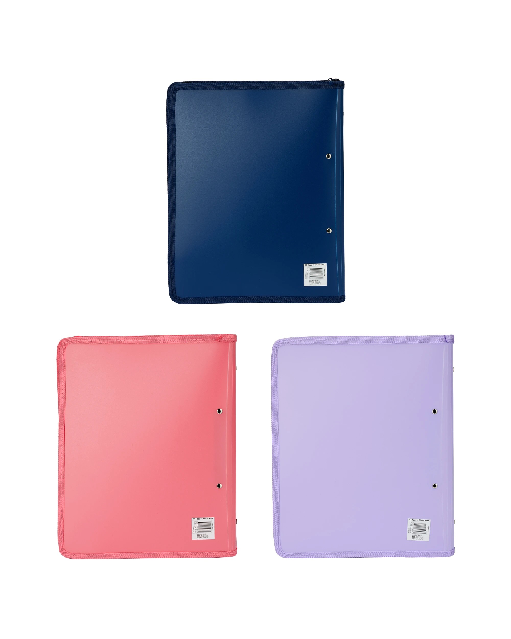 7 2D Zipper Binder - Assorted, 7 of 7