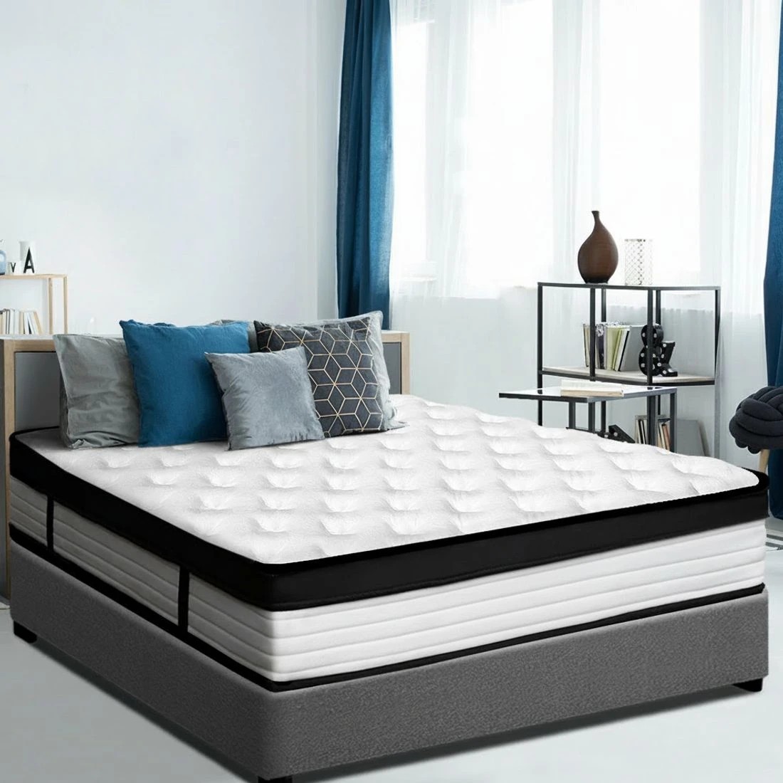 7 Giselle Bedding 31cm Mattress Euro Top Single - Multi, 7 of 10