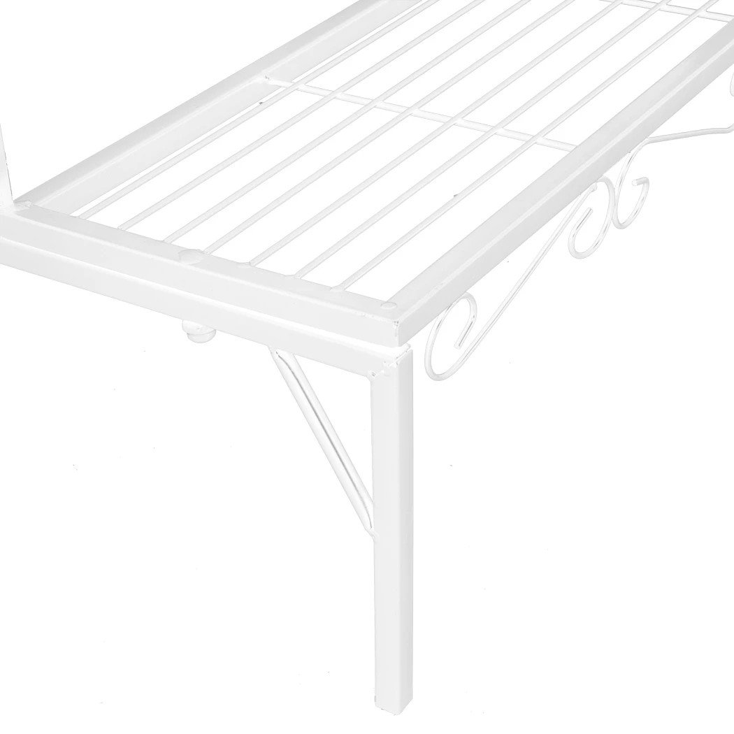 6 Levede 3 Tier Rectangle Shape Metal Plant Stand - White, 6 of 9
