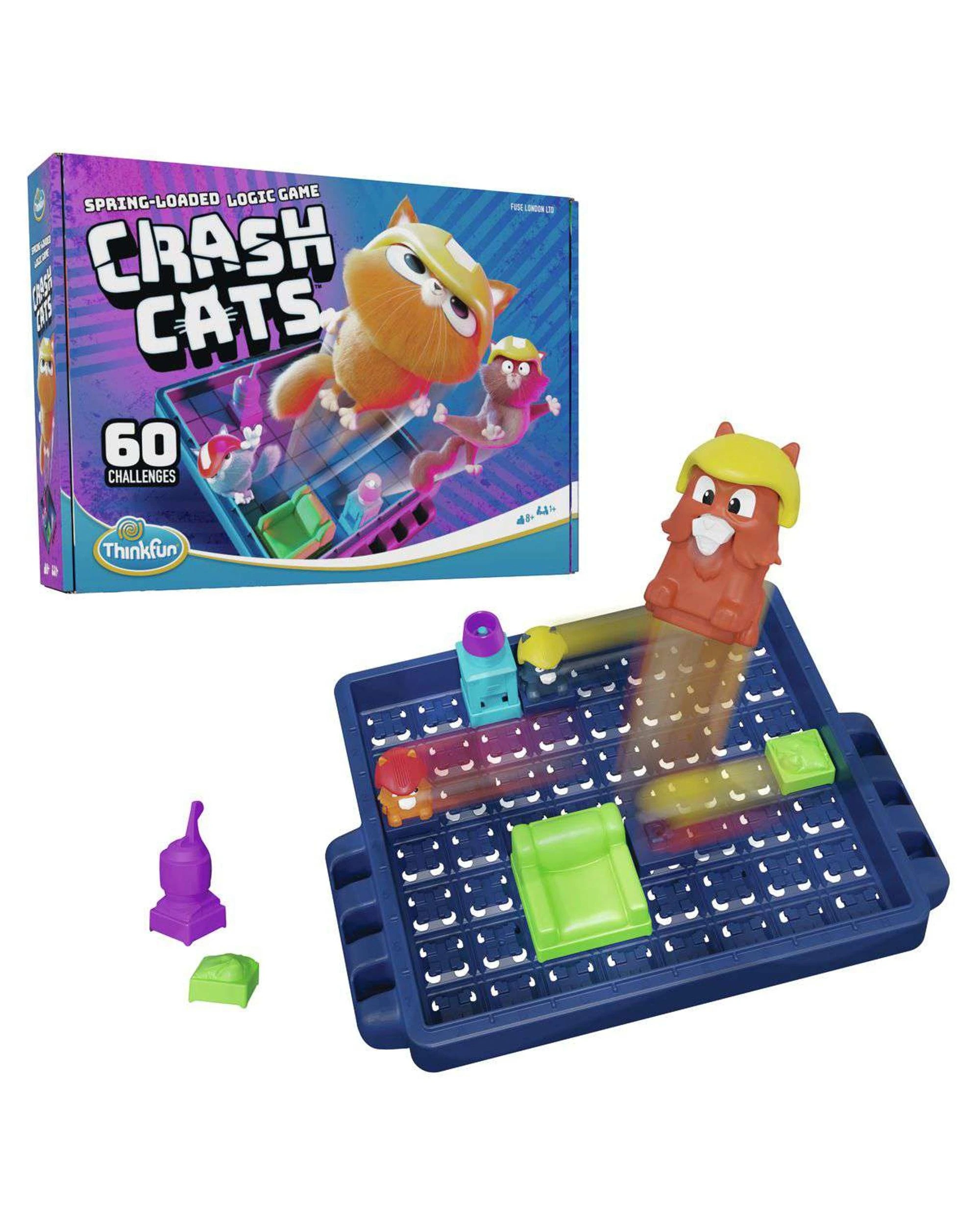 1 ThinkFun Crash Cats Challenge Puzzle Game, 1 of 3