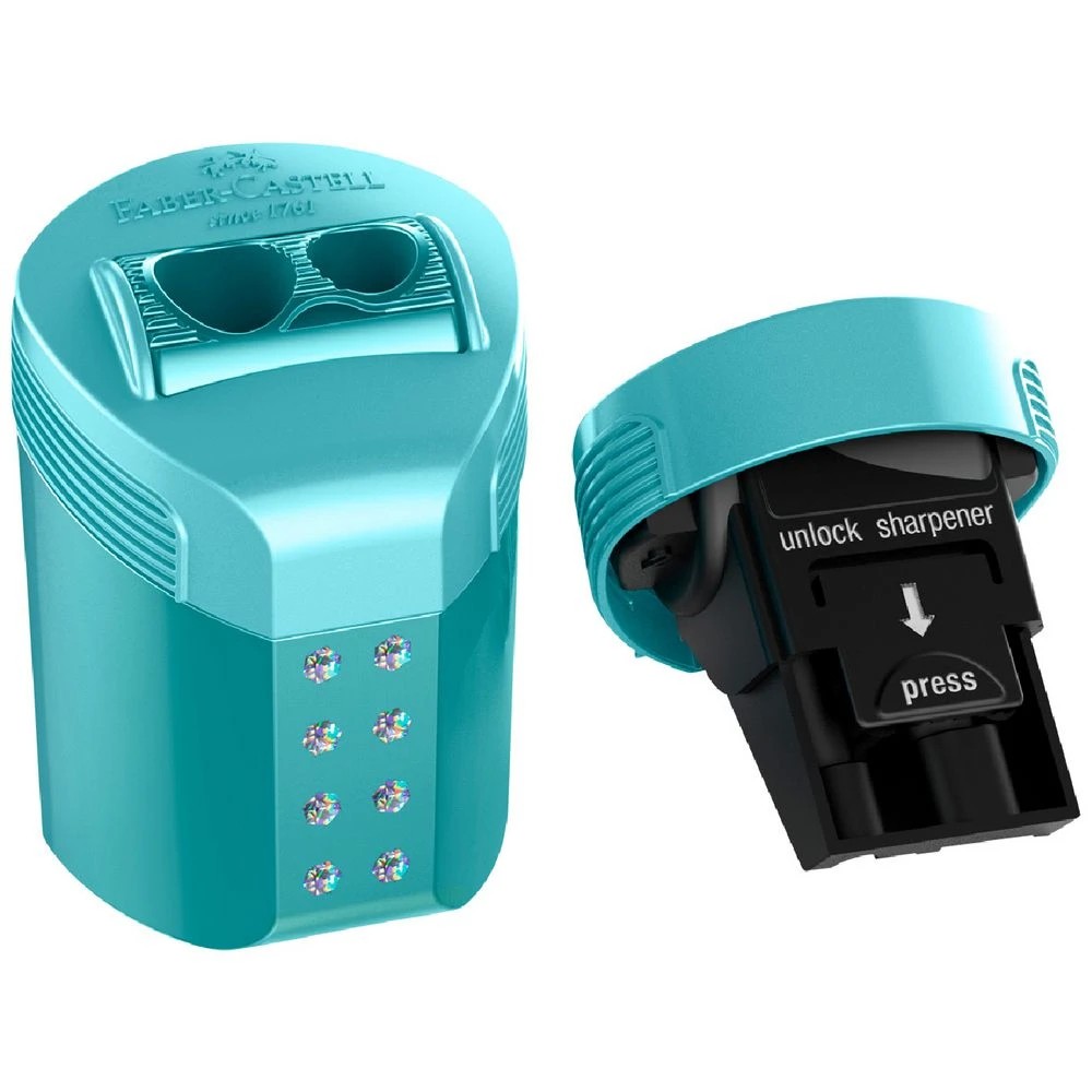 4 Faber-Castell 2 Hole Sharpener with RollOn Box Sparkle, 4 of 8