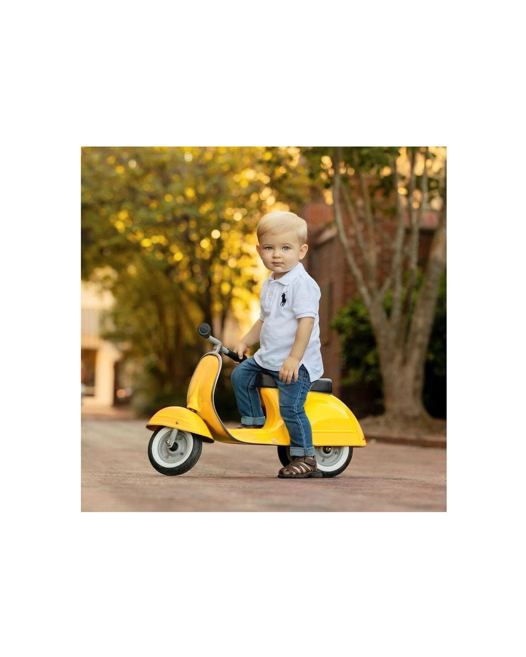 2 Ambosstoys Primo Ride-On Toy Metal Ride-On Kids Scooter 20kg Capacity Classic
 - yellow, 2 of 5