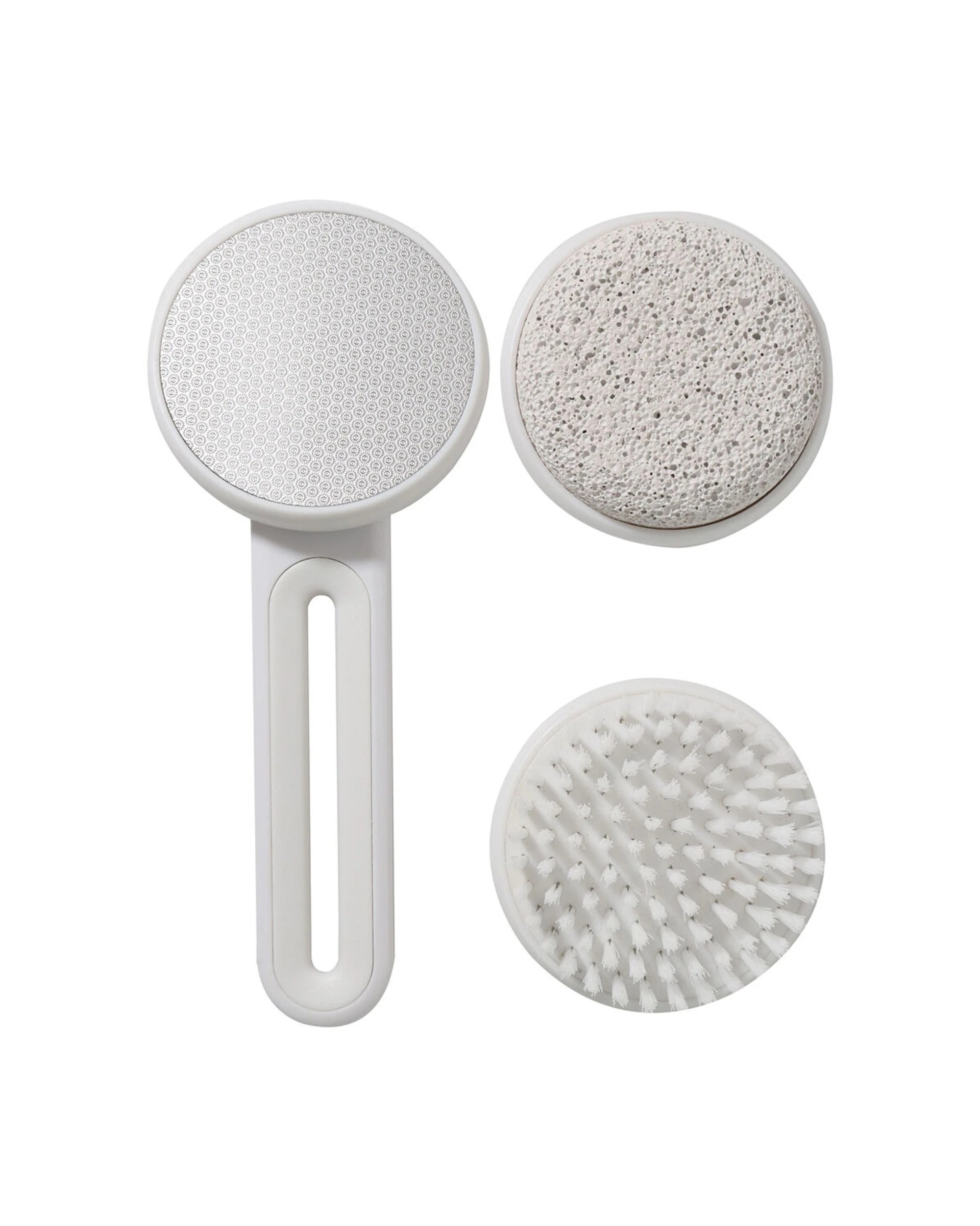 2 Wicked Sista Pedicure Tools 3 Step Foot File Steel Pumice Stone Brush Heads - Multi, 2 of 2