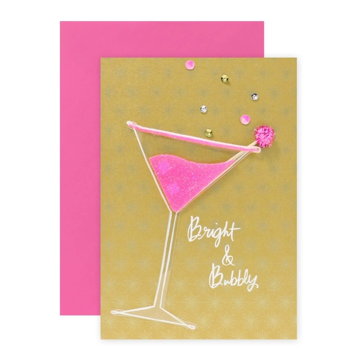 1 Hallmark Signature Birthday Card - Bright and Bubbly, 1 of 3