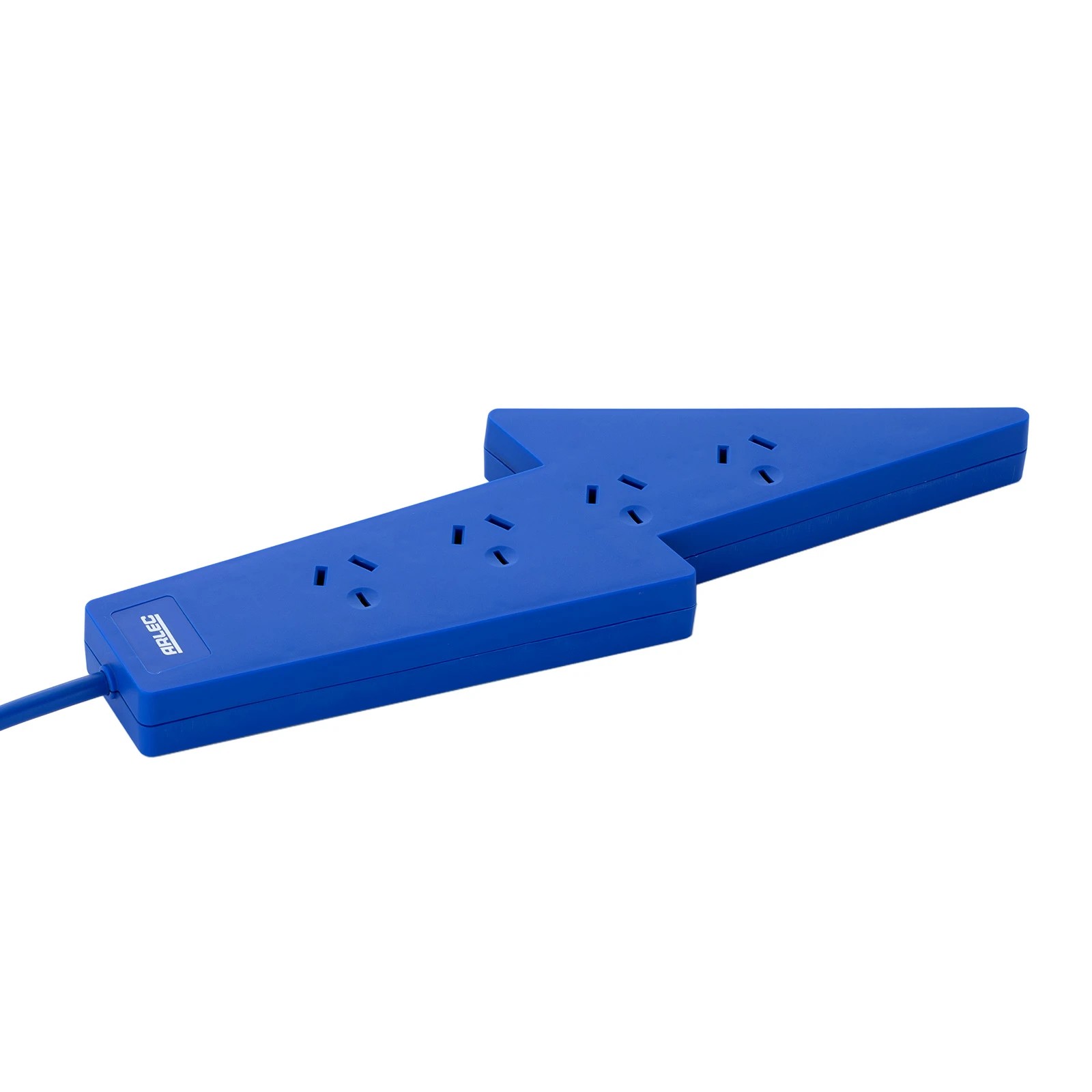 3 Arlec 4 Outlet Lightning Overload Protected Powerboard - Blue, 3 of 5
