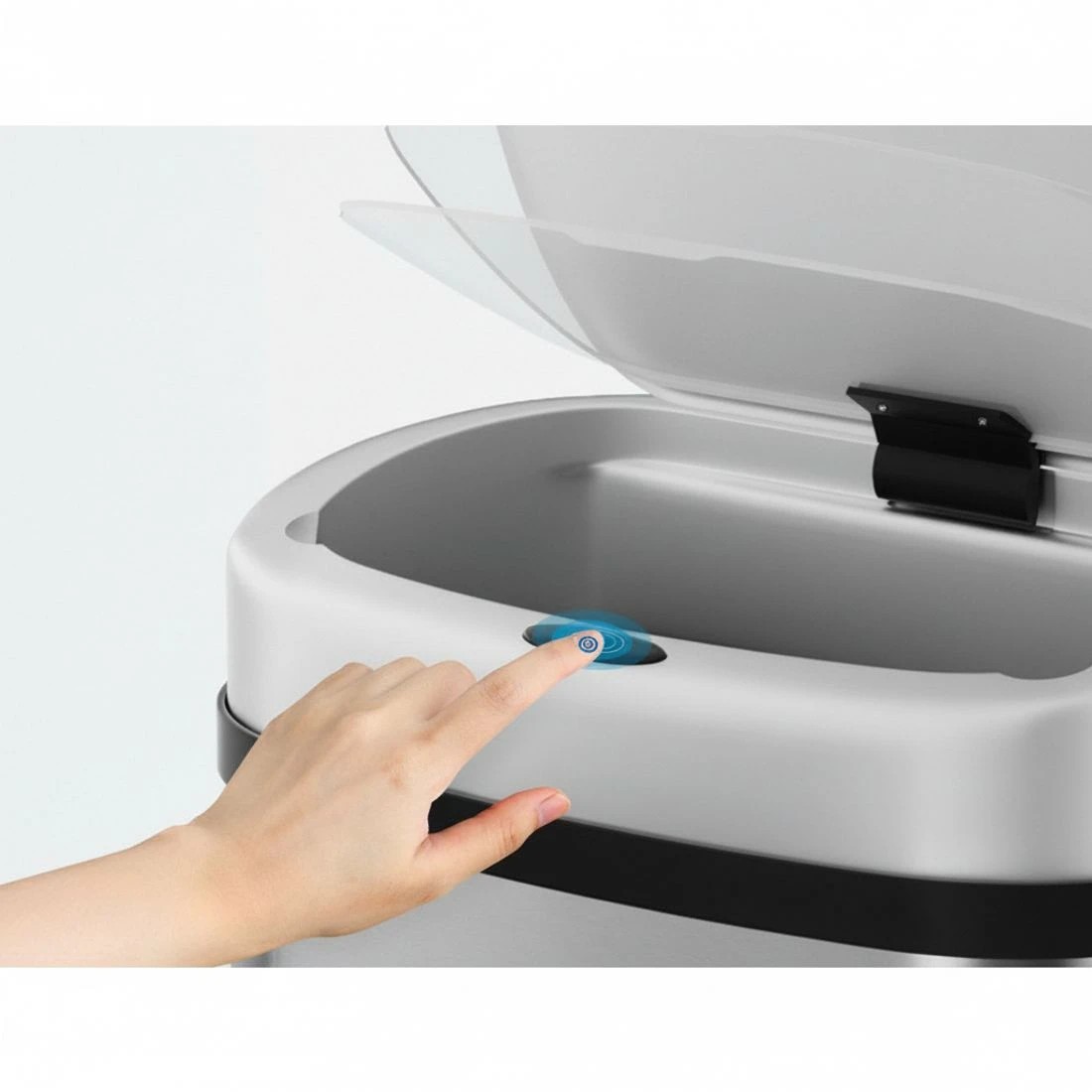 6 Devanti 50L Sensor Bin Motion Rubbish Automatic - Silver, 6 of 7