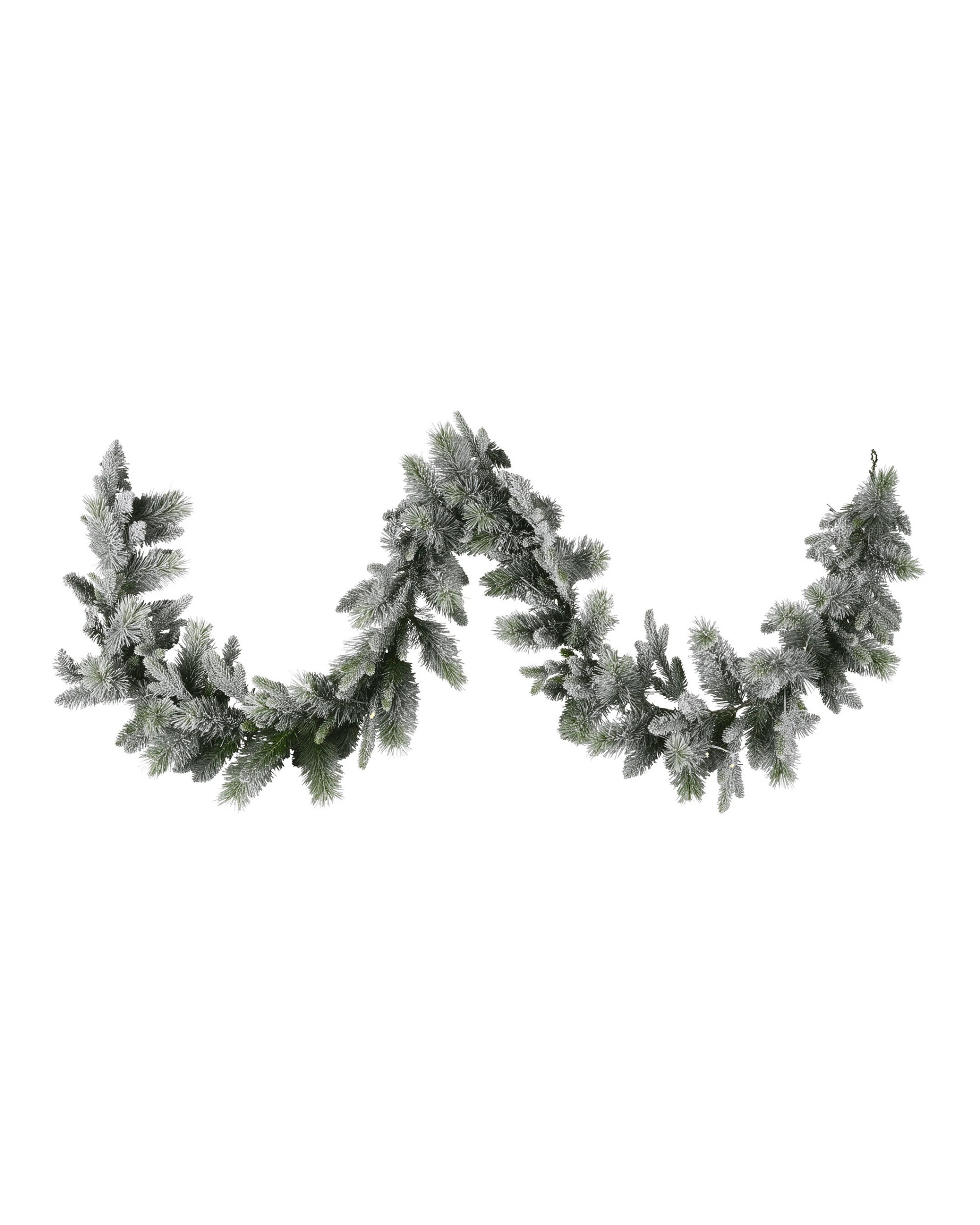 4 Christabelle 2.7m Christmas Garland Snowy With Led Lights Stamford Spruce Tree Decoration Ornament, 4 of 8