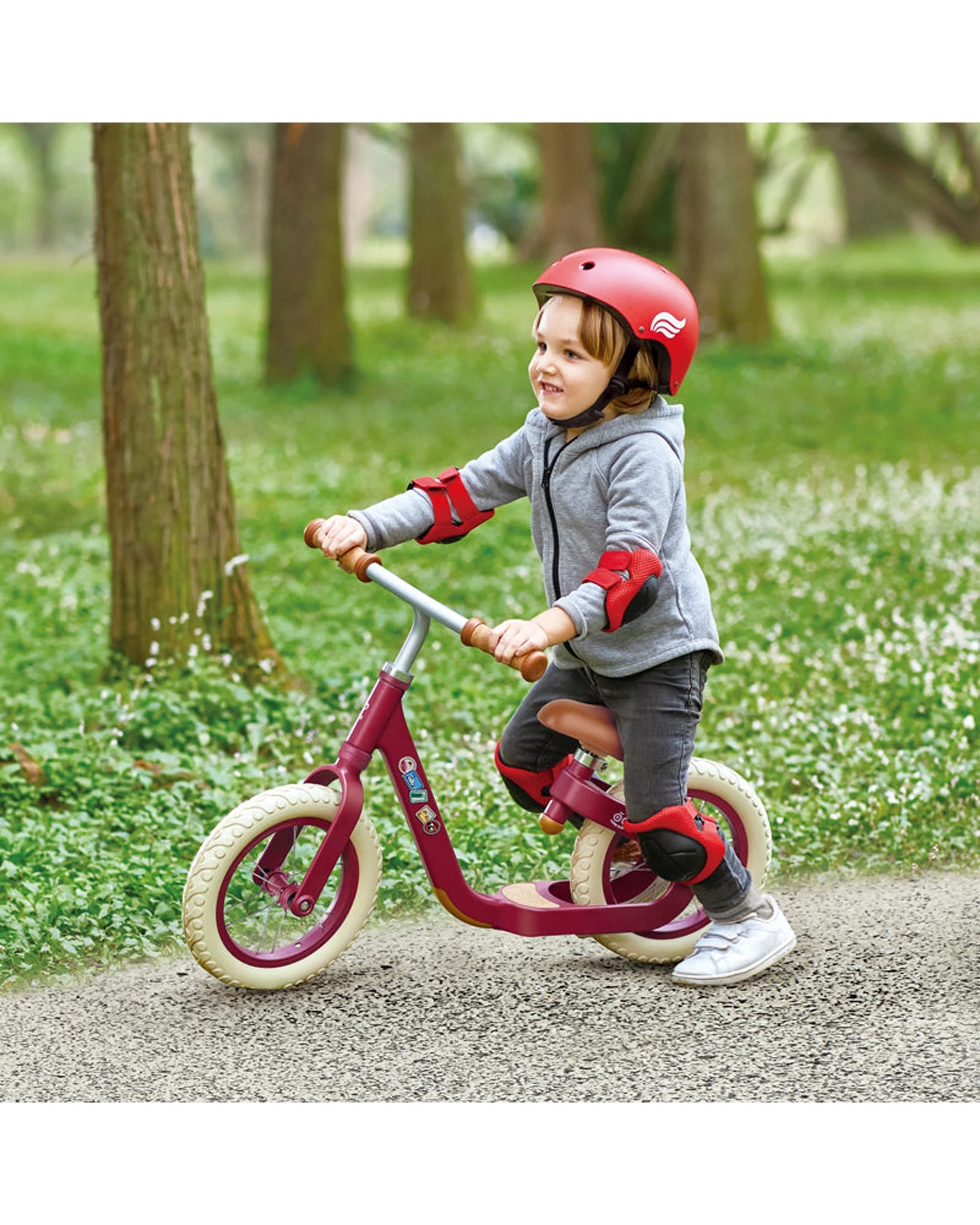 3 Hape Kids Get Up & Go Balance Bike Lightweight Sturdy Design - Red, 3 of 3