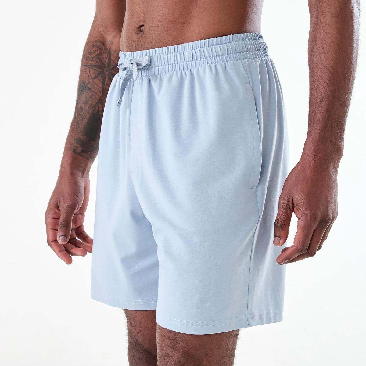 2 Cotton Elastane Shorts FOG BLUE, 2 of 6