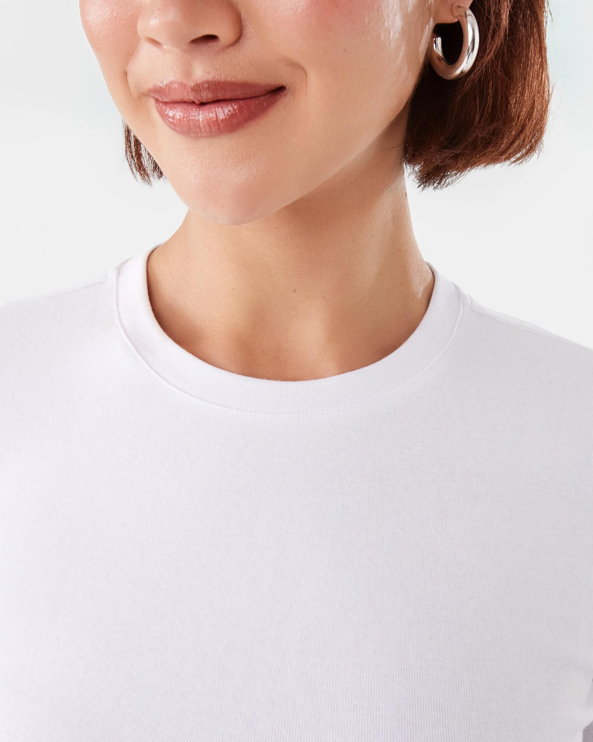 6 Long Sleeve Neat Fit T-shirt White, 6 of 6