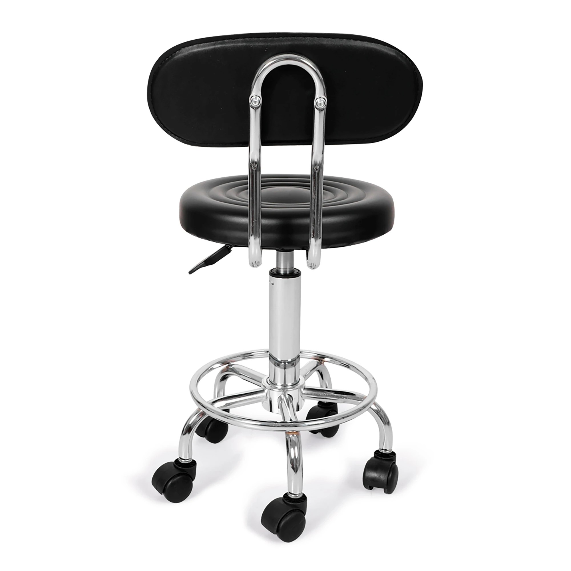 4 Levede 2x Salon Stool Swivel Hydraulic Lift - Black, 4 of 8
