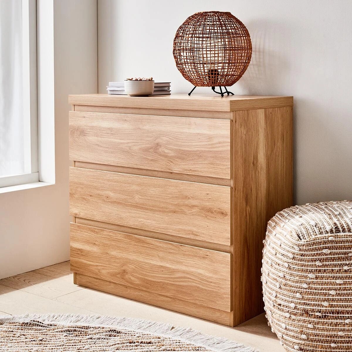 4 3 Drawer - Oak Look, 4 of 10