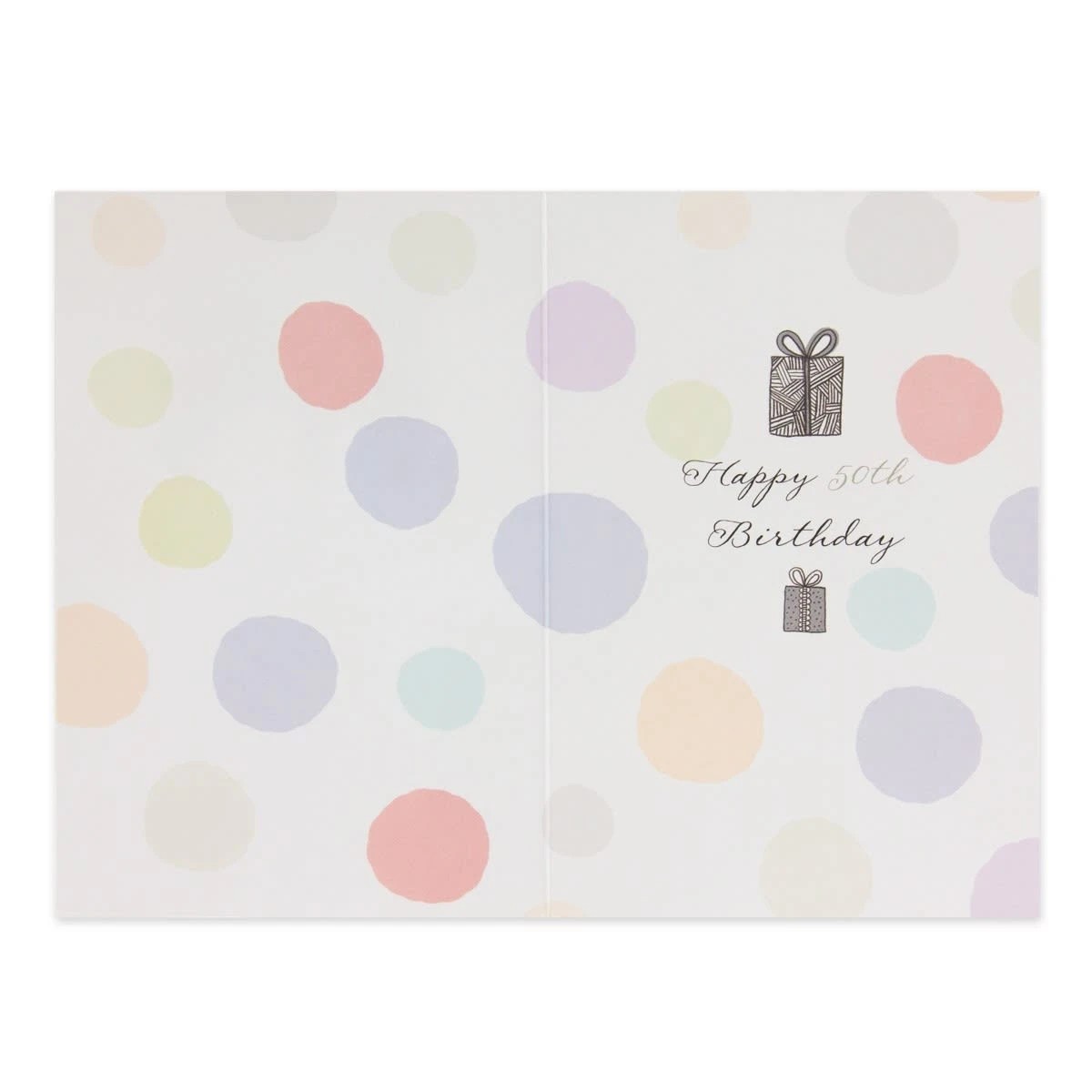 2 Connections from Hallmark 50th Birthday Card - Cake and Spots, 2 of 3