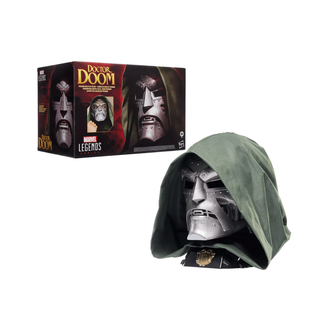 7 Hasbro Marvel Legends Series Doctor Doom Premium Roleplay Helmet, 7 of 10