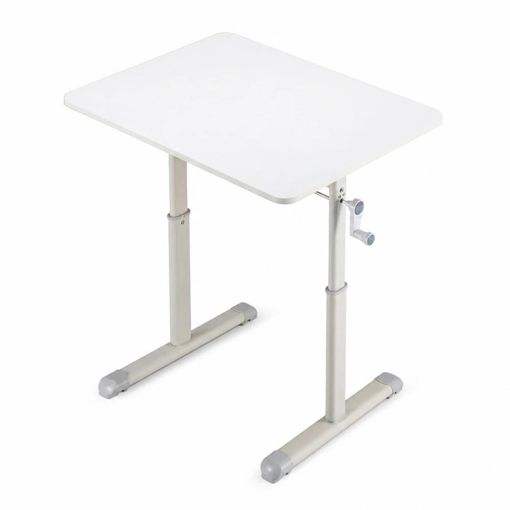 1 PlayPals Kids Desk Hand Crank Adjustable Standing Table 80x60cm - White, 1 of 3
