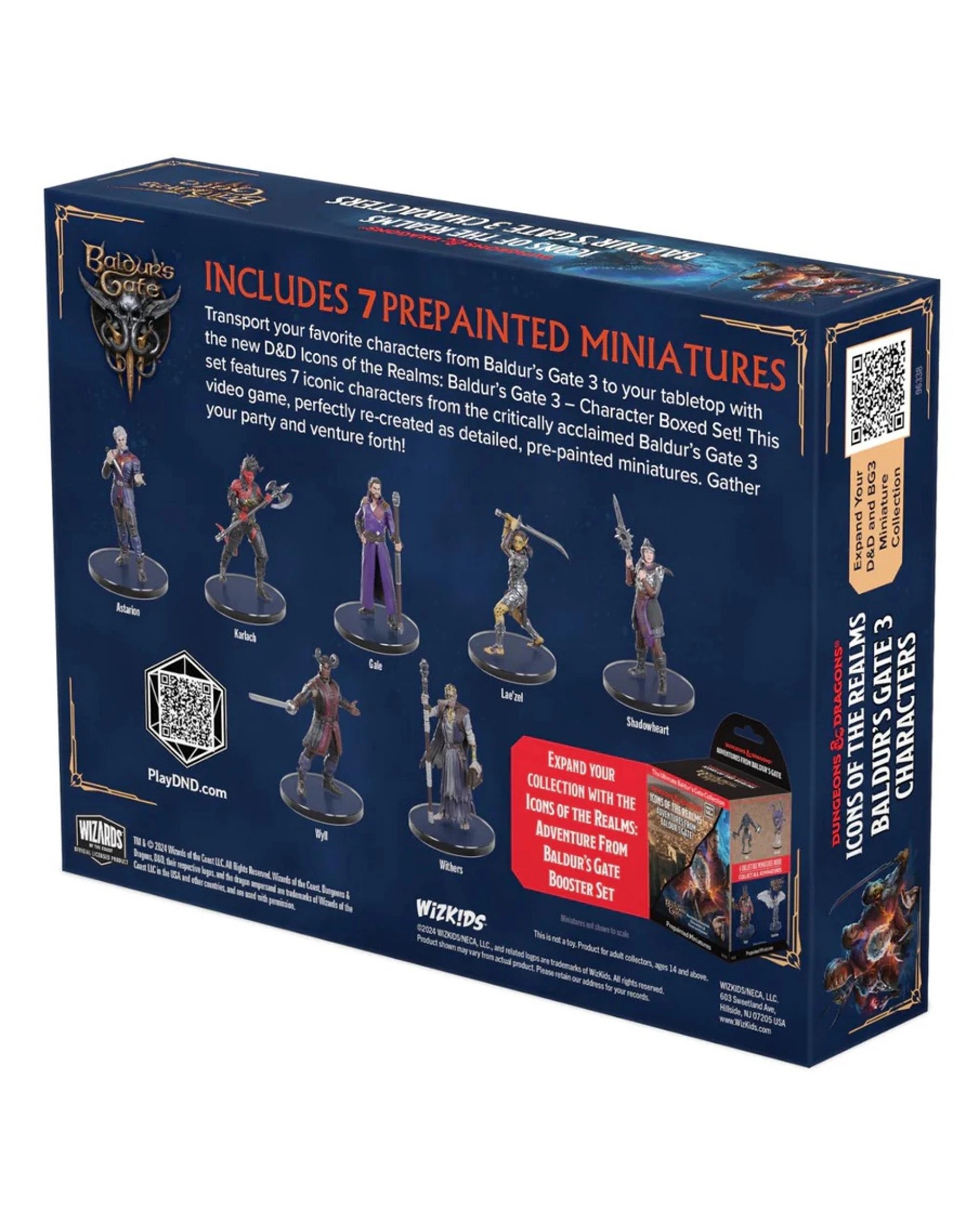 3 Dungeons and Dragons: Icons of the Realms Baldurs Gate 3 Characters Pre-Painted Plastic Figure Box Set, 3 of 3