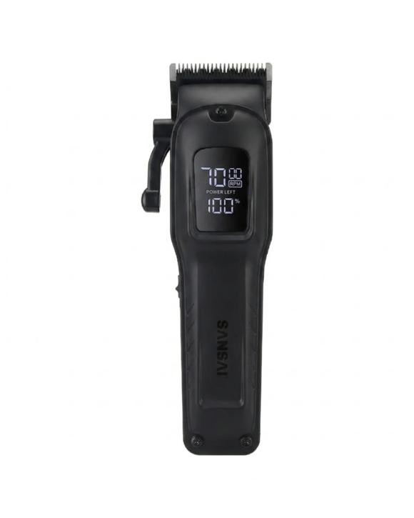 Sansai Cordless Hair Clipper Ultra Quiet Digital Display 2400mAh Battery - Black