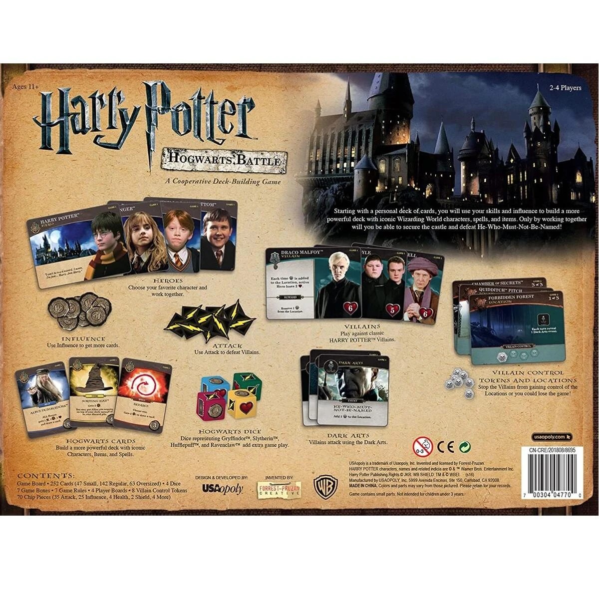 2 Harry Potter Hogwarts Battle - A Cooperative Deck-Building Game, 2 of 2