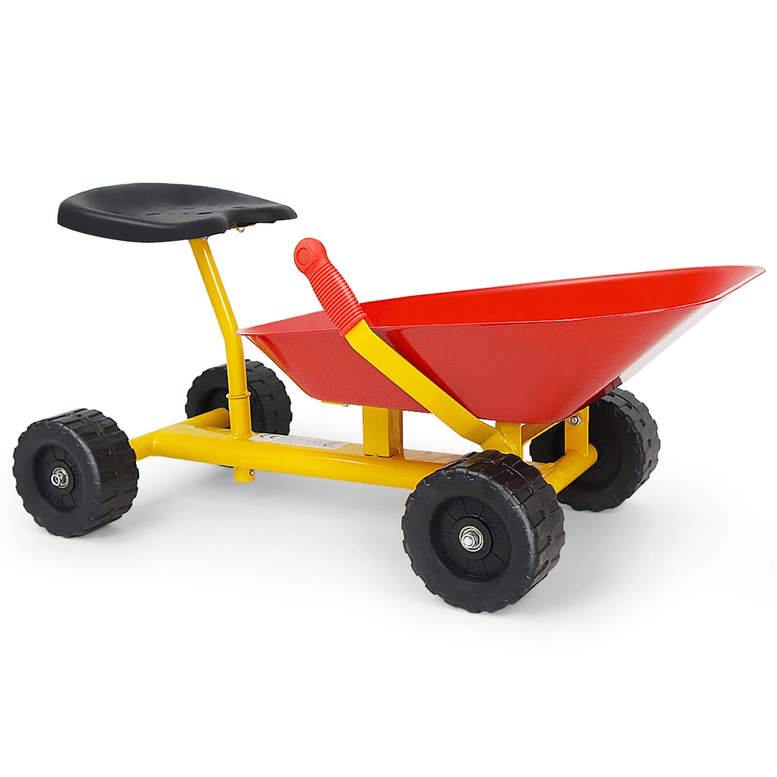 1 Costway Ride-On Sand Dumper Outdoor Sandbox Toy w/Controllable Shovel - Multi, 1 of 3