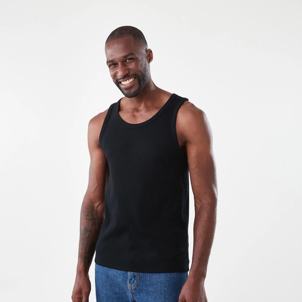 1 Rib Tank BLACK, 1 of 5