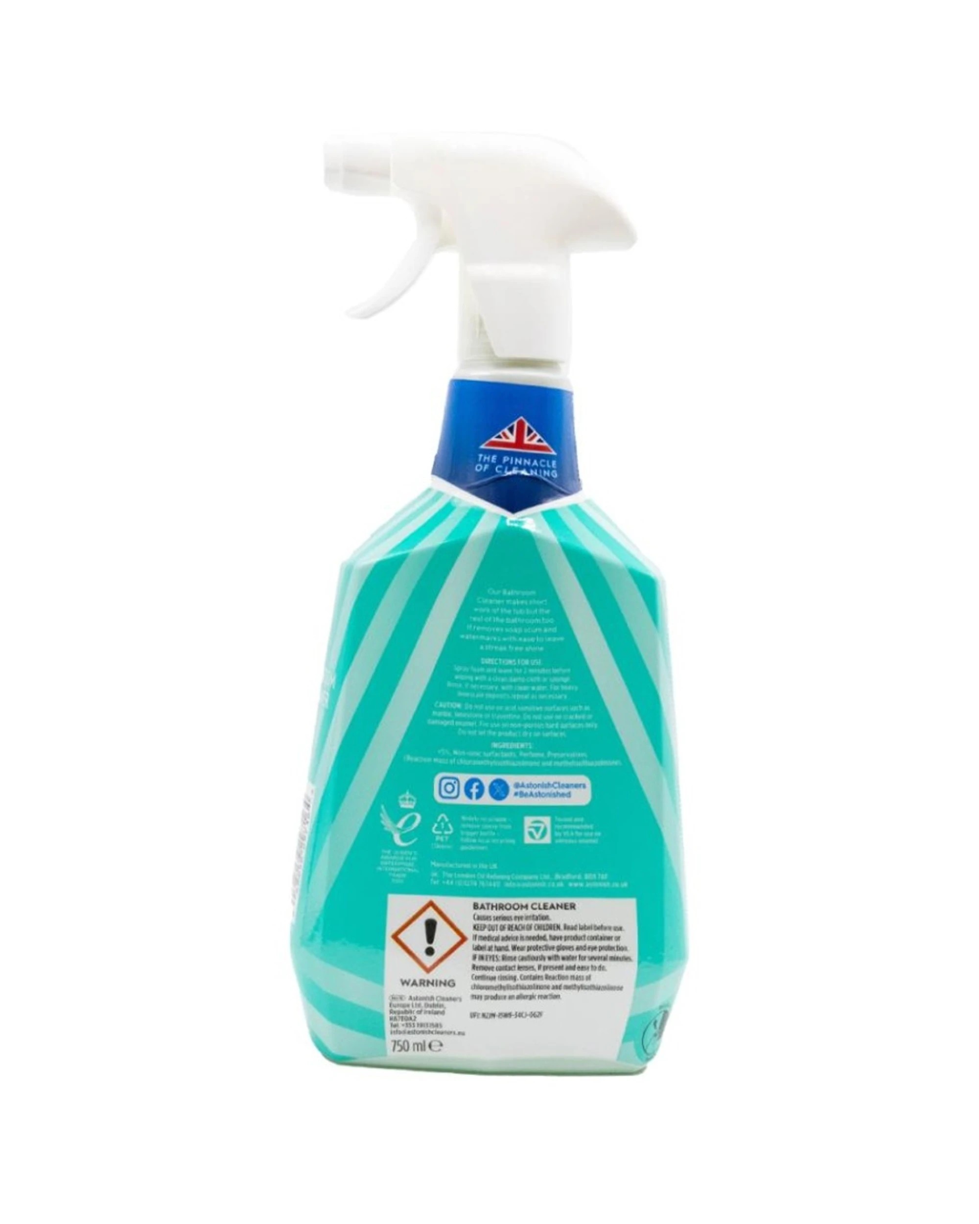3 Astonish 6PK Astonish Bathroom Cleaner Spray With Oils Jasmine Basil 750ml - Blue, 3 of 3