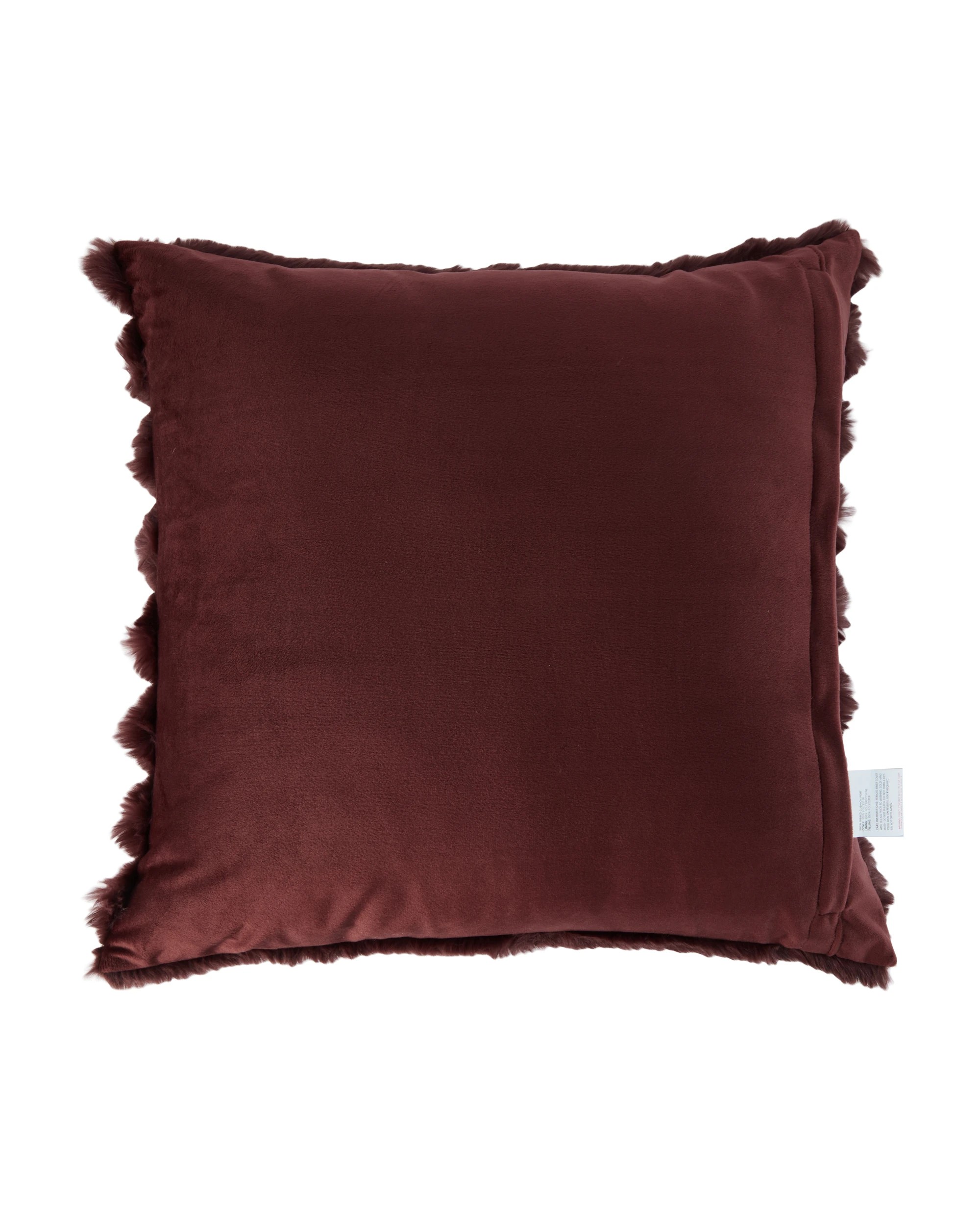 3 50cm Ribbed Cushion - Port, 3 of 4