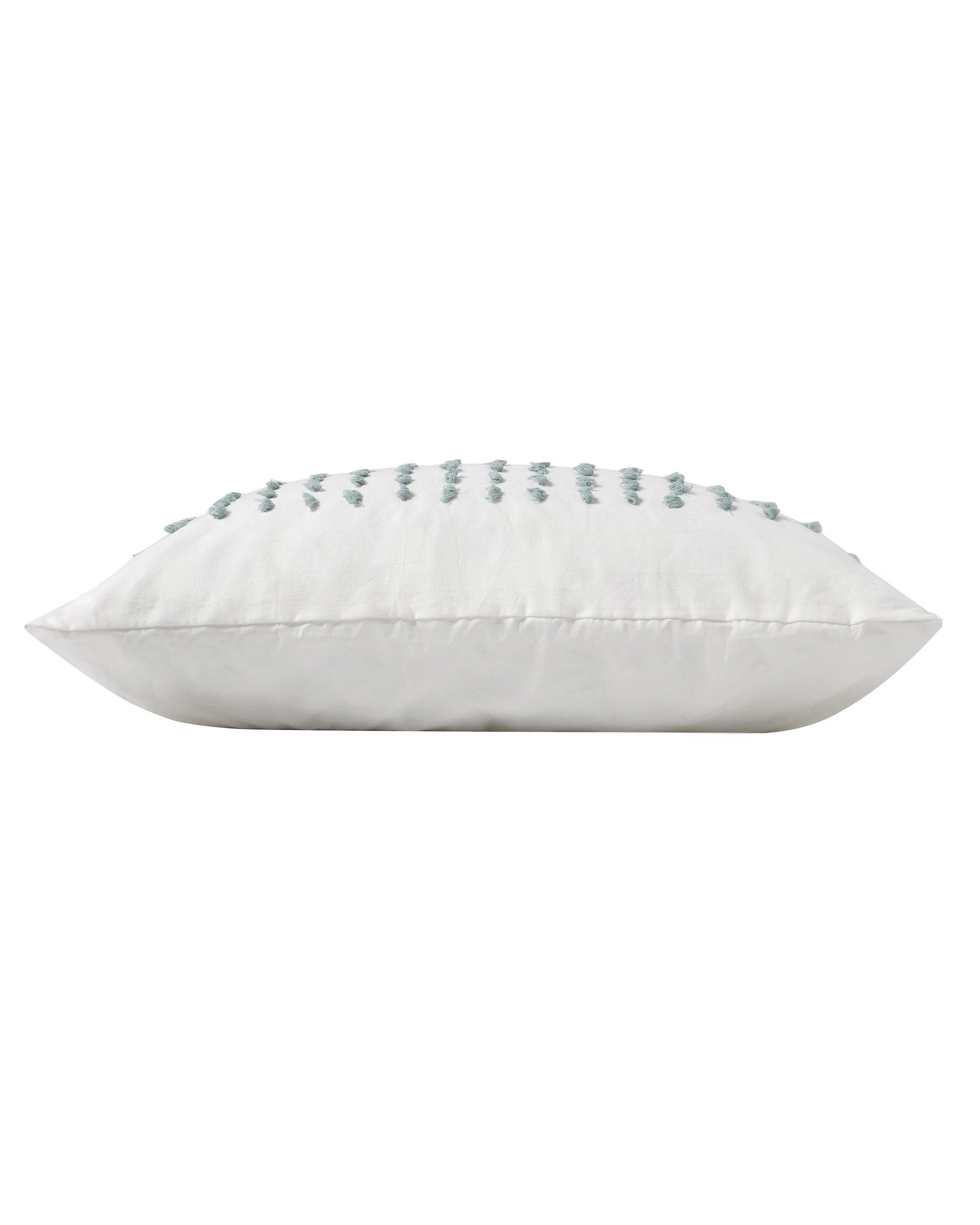 7 Dreamaker Clovelly Tufted Stripe European Pillowcase - Seafoam Blue, 7 of 8