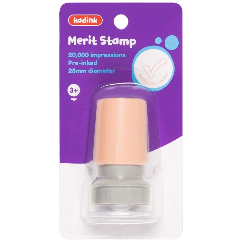 1 Kadink Merit Stamp Orange Excellent Work, 1 of 3