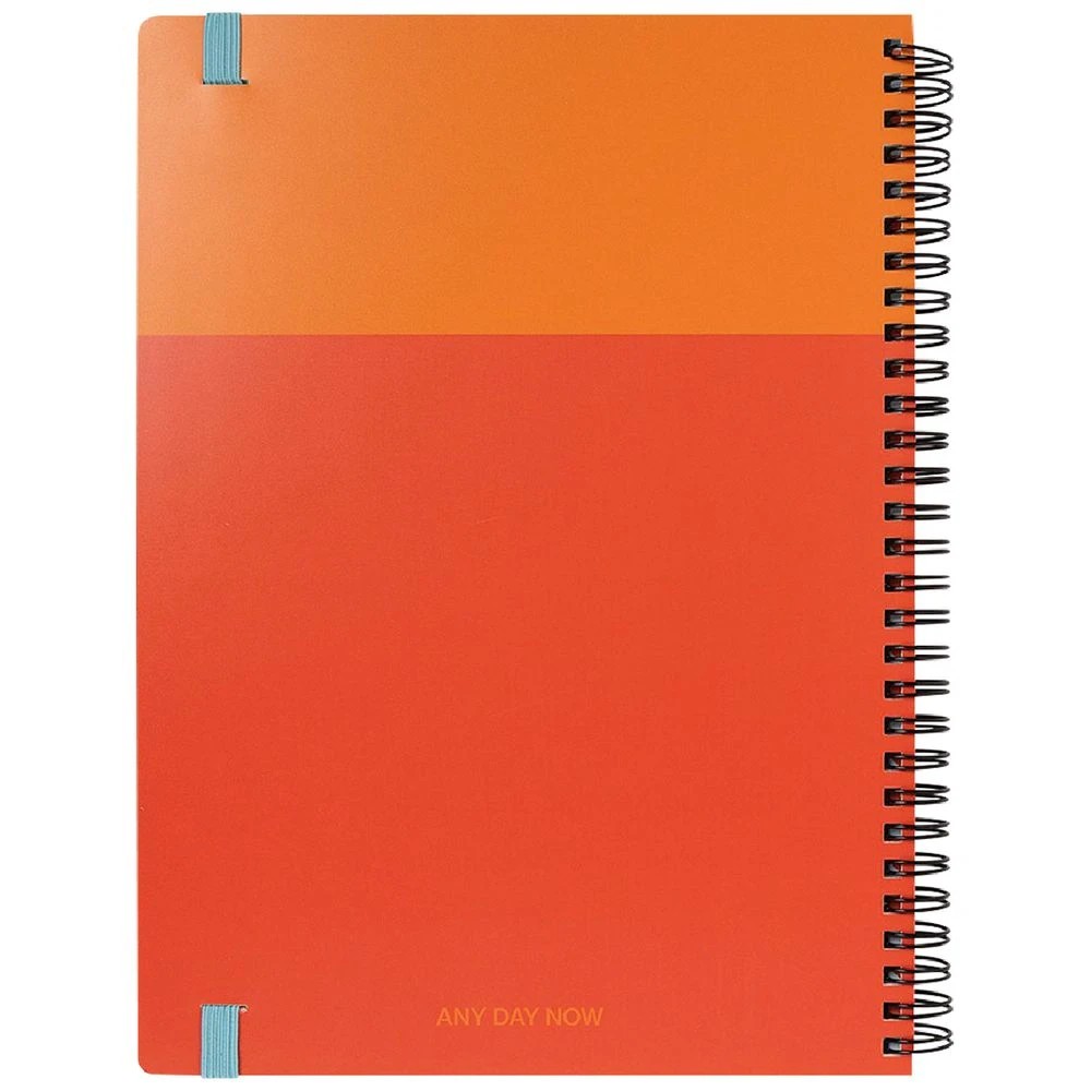 4 Any Day Now Spiral Brights B5 Ruled Notebook Orange and Red, 4 of 4
