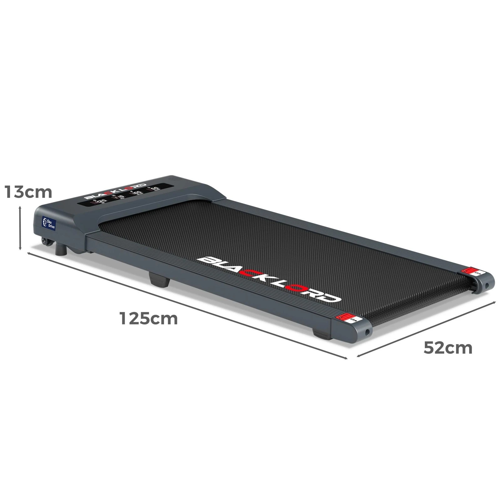 4 Black Lord Treadmill Electric Walking Pad Under Desk Home Gym 40cm Belt - Grey, 4 of 10
