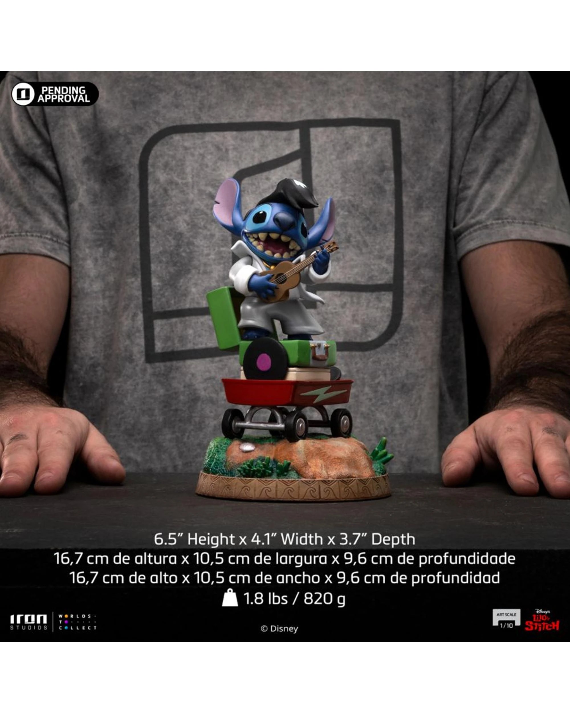 5 Lilo and Stitch: Stitch - King of Rock -  1:10 Scale Statue, 5 of 5